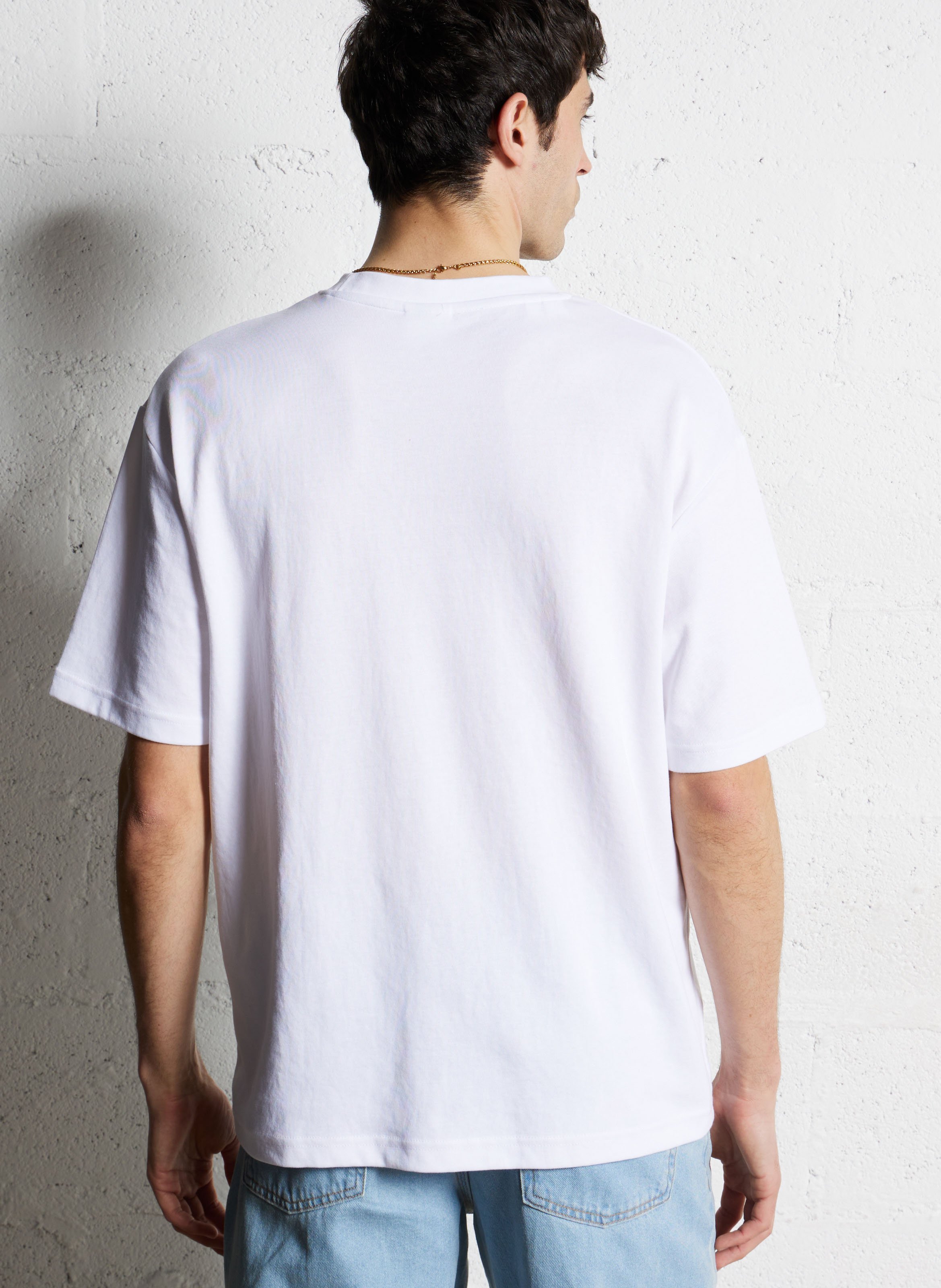 Tee-shirt oversize en coton bio mélangé SELECTED Blanc