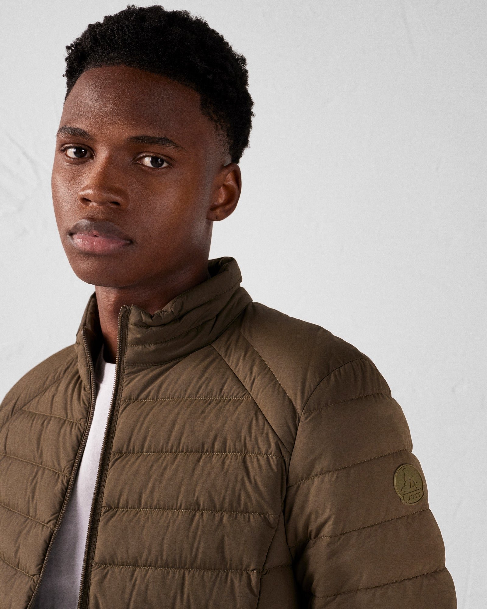 Stretch light down jacket Aragon JOTT Green