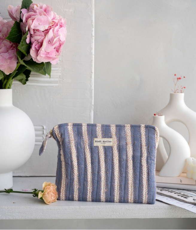 Flat clutch bag BINDI ATELIER Blue