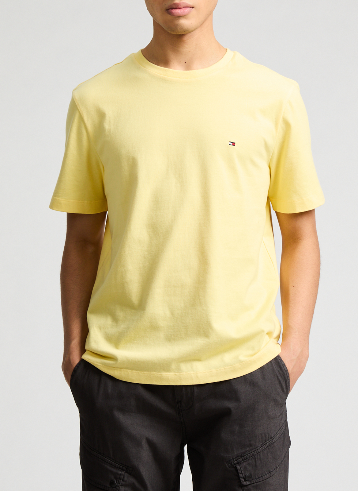 Tee-shirt à col rond en coton TOMMY HILFIGER