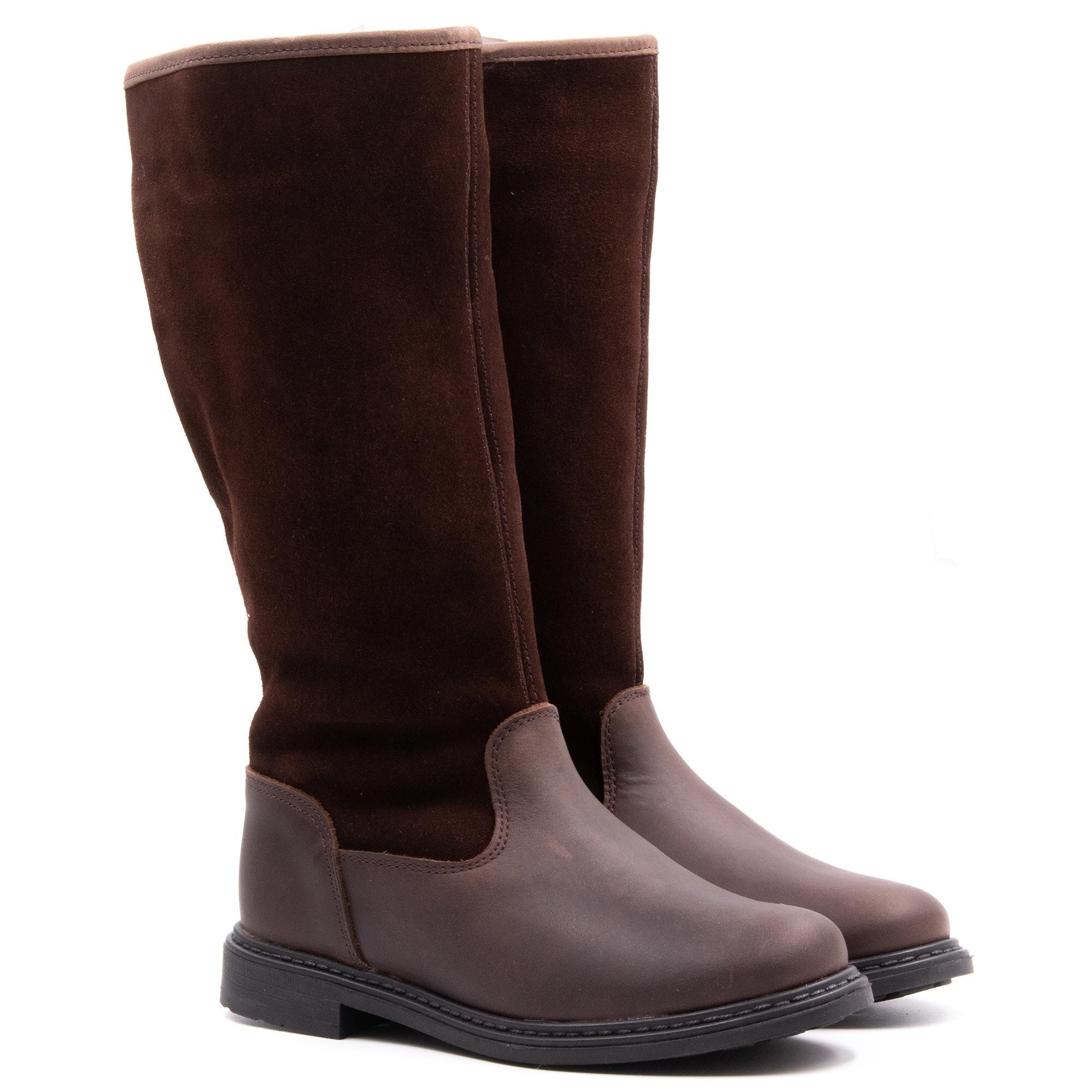 Girl's fur-lined boots Boni & Sidonie Brown