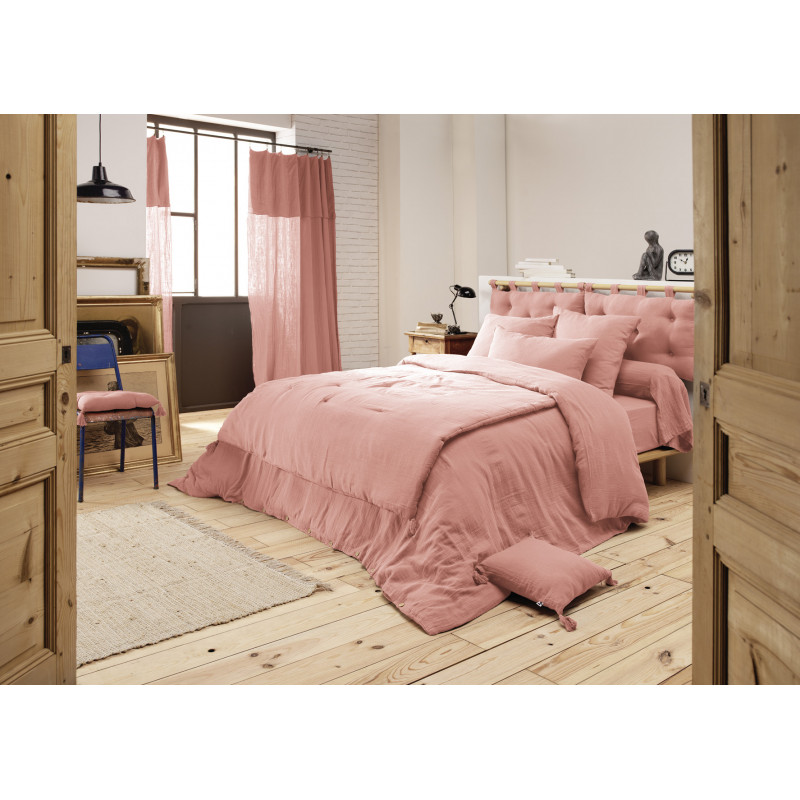 Cotton gauze headboard L'EFFET PAPILLON Pink