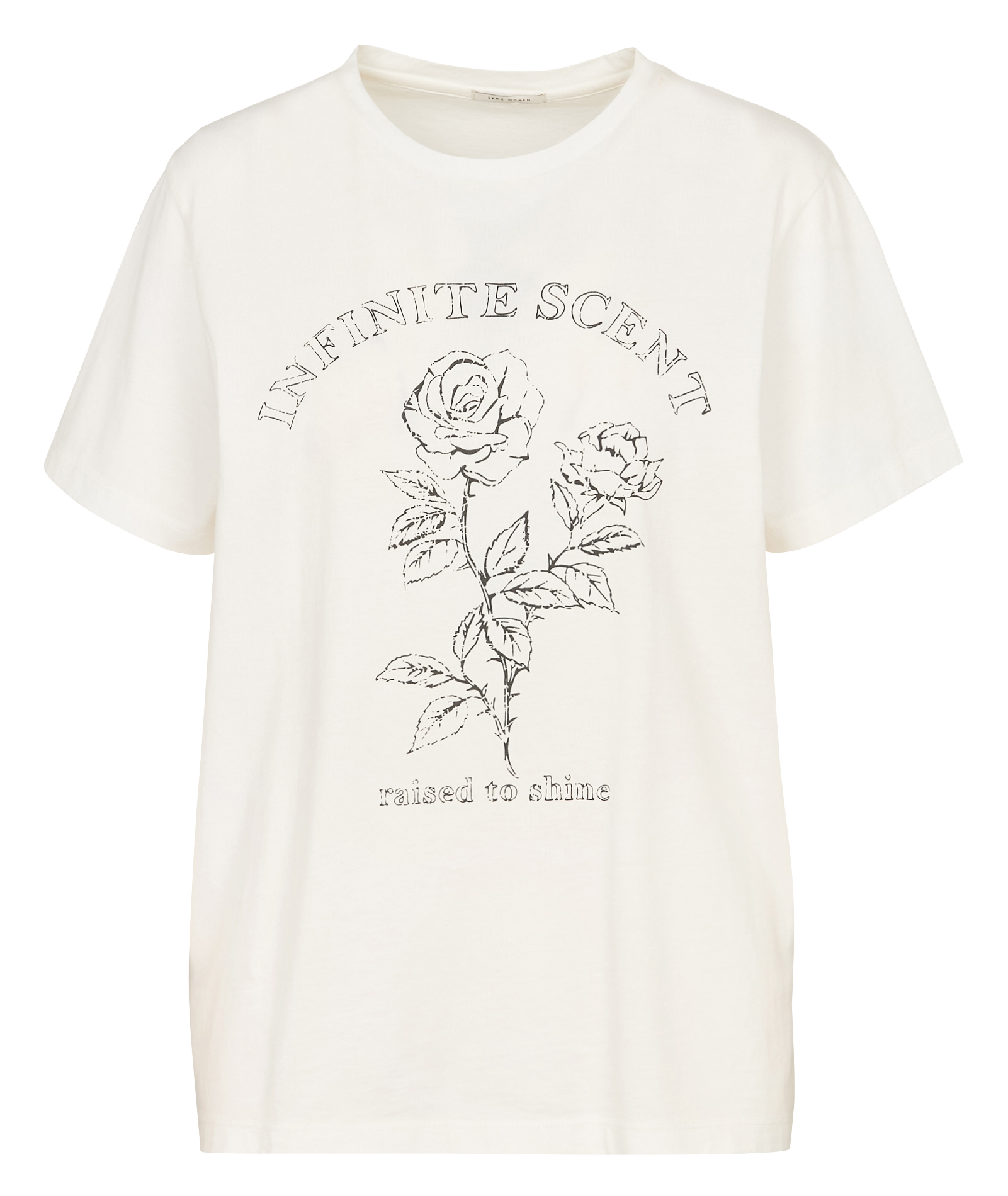 Tee-shirt col rond en coton IKKS Blanc
