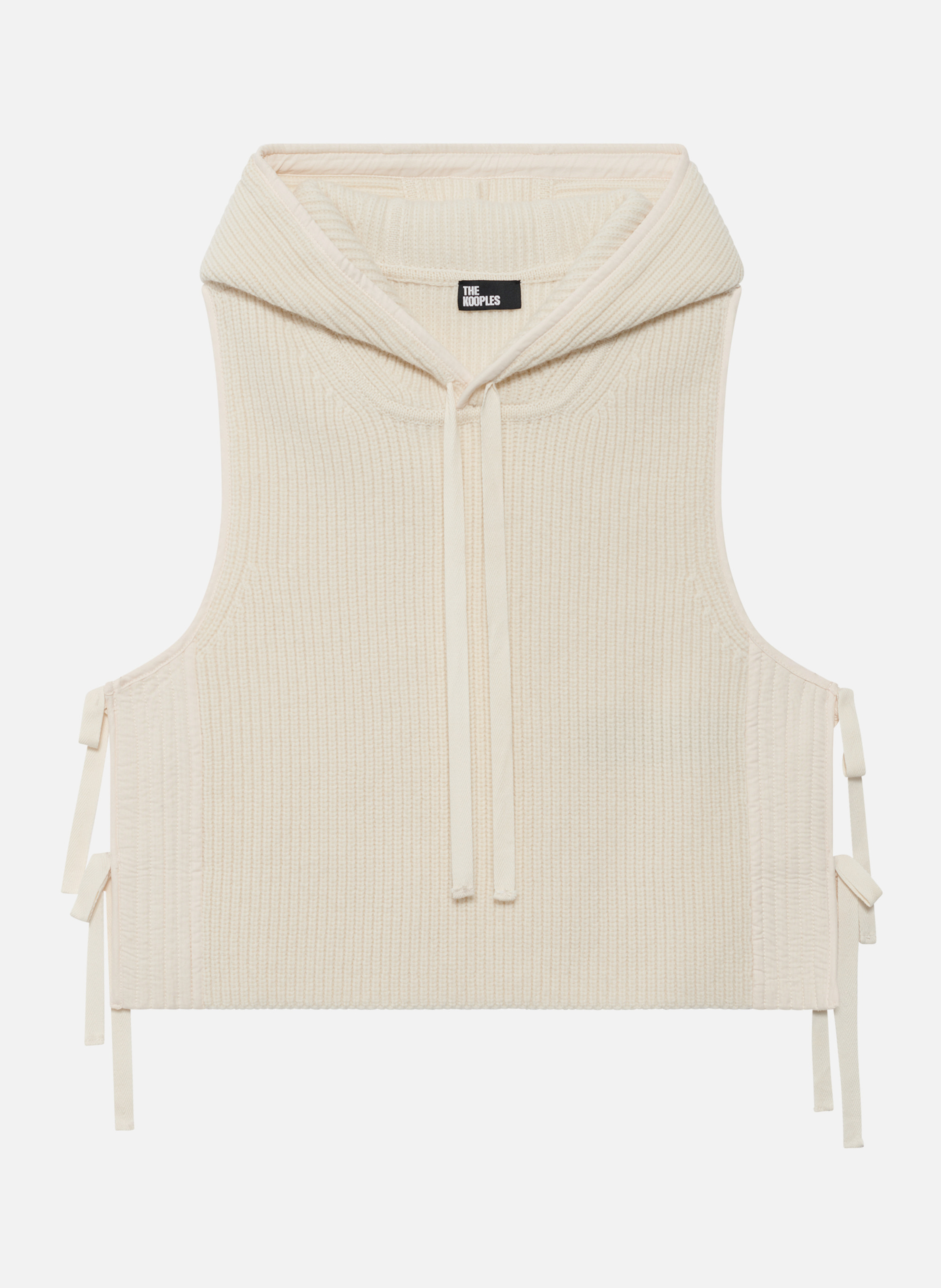 Sleeveless sweater made of wool and cotton. THE KOOPLES Beige
