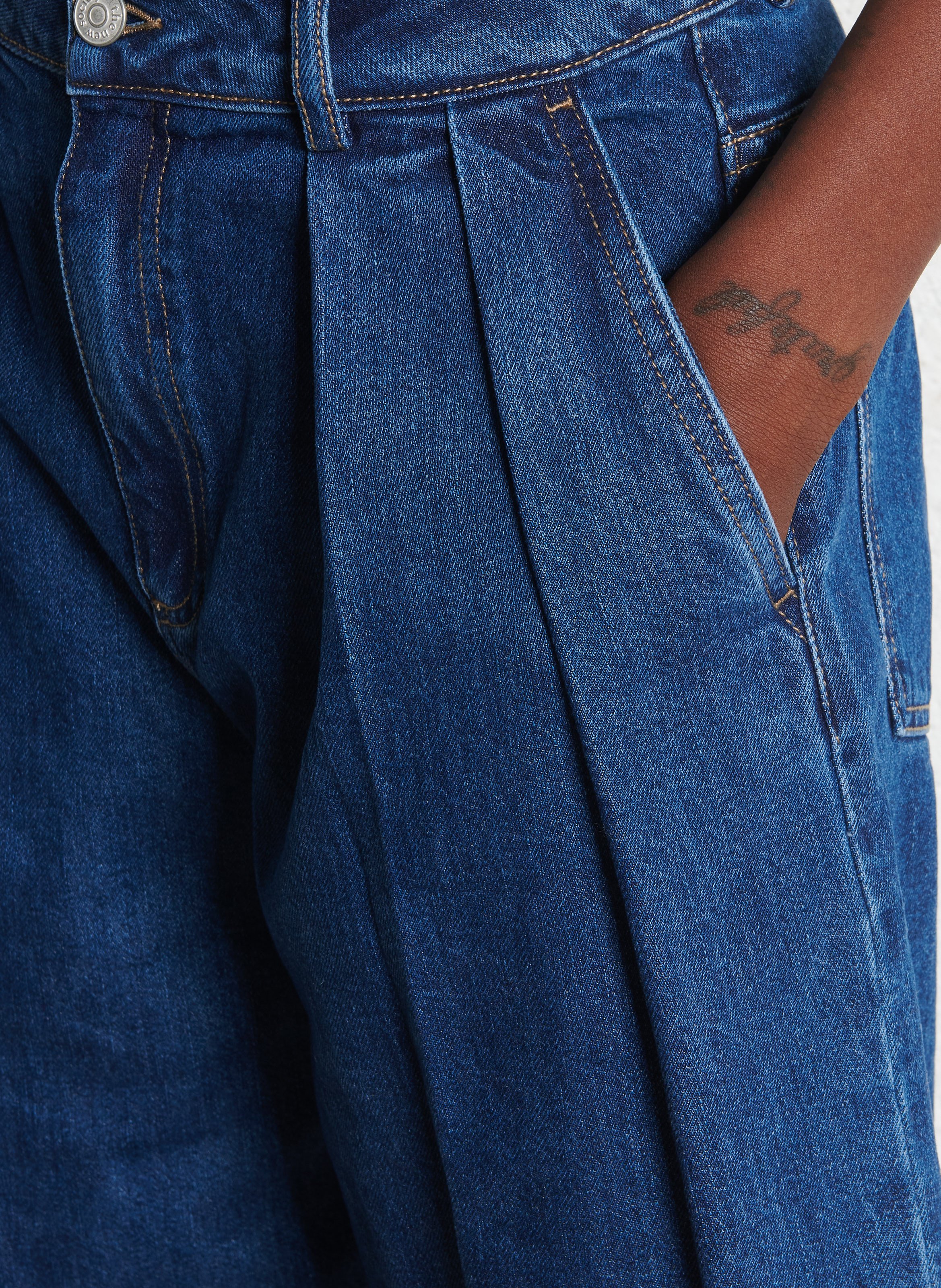 Bermuda droit en coton THE NEW SOCIETY Bleu