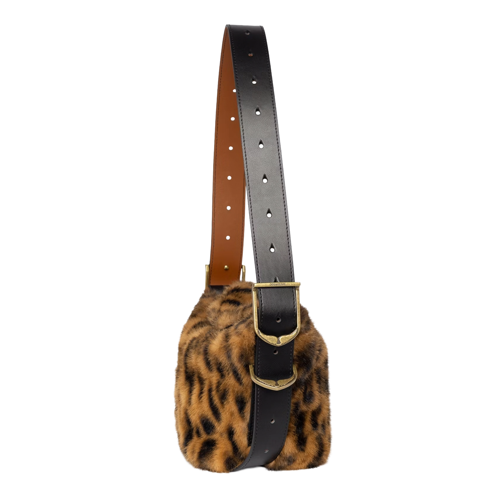 Schoudertas van imitatiebont ZADIG&VOLTAIRE Bruin