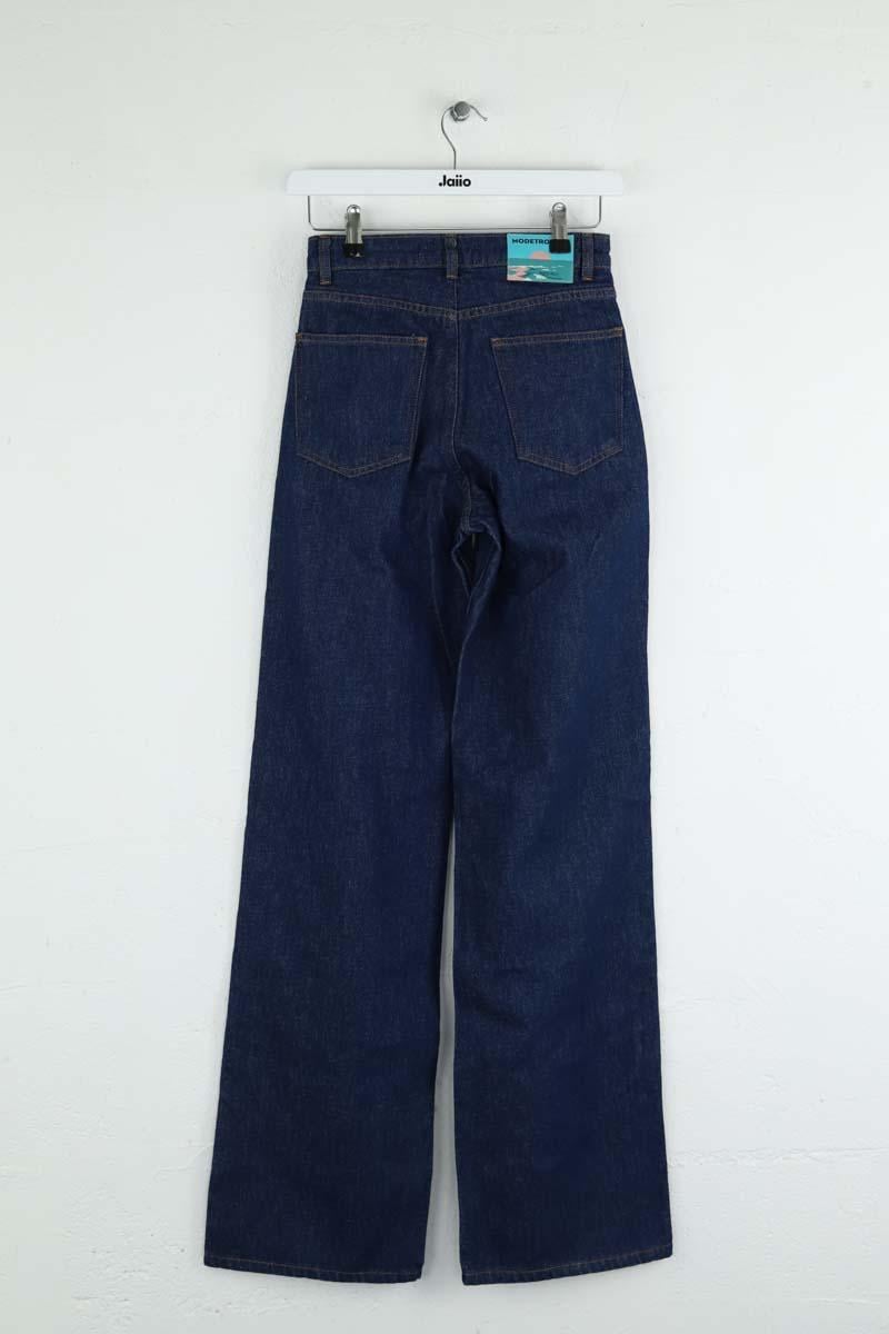 Wide-leg cotton jeans MODETROTTER - Seconde Main Blue