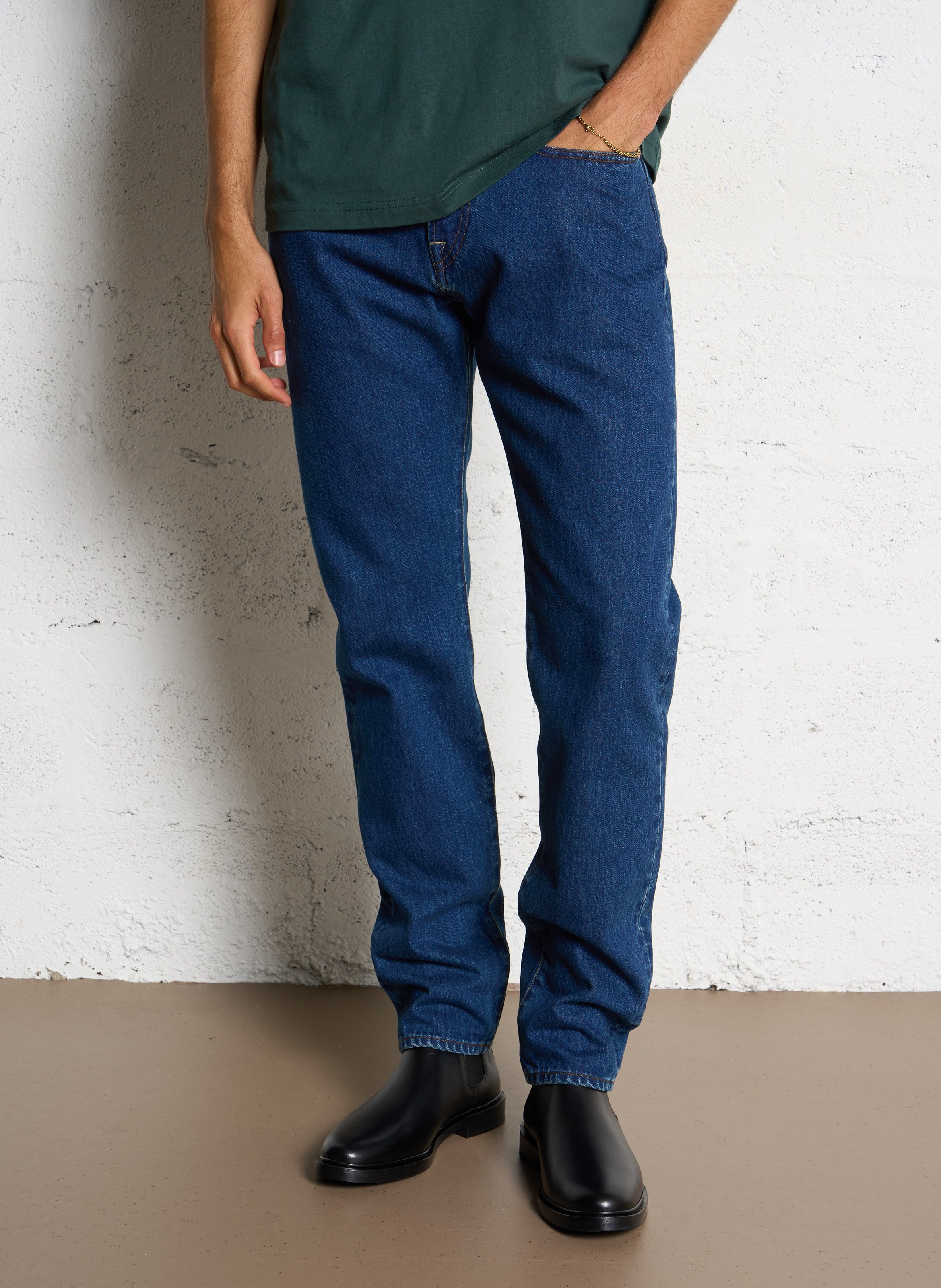 Cotton straight jeans PAUL SMITH Blue