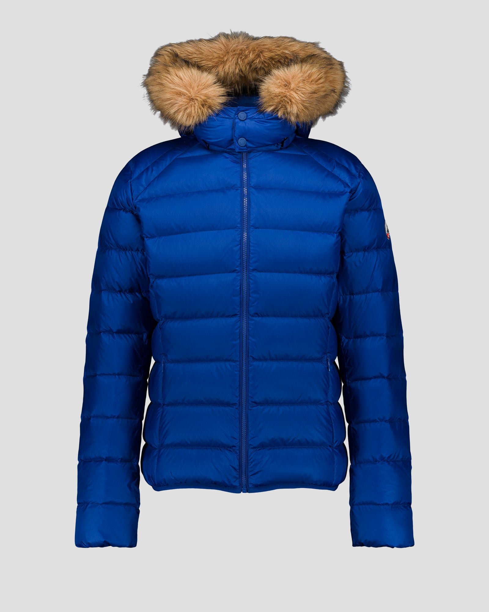 Short hooded prestige puffer jacket JOTT Blue