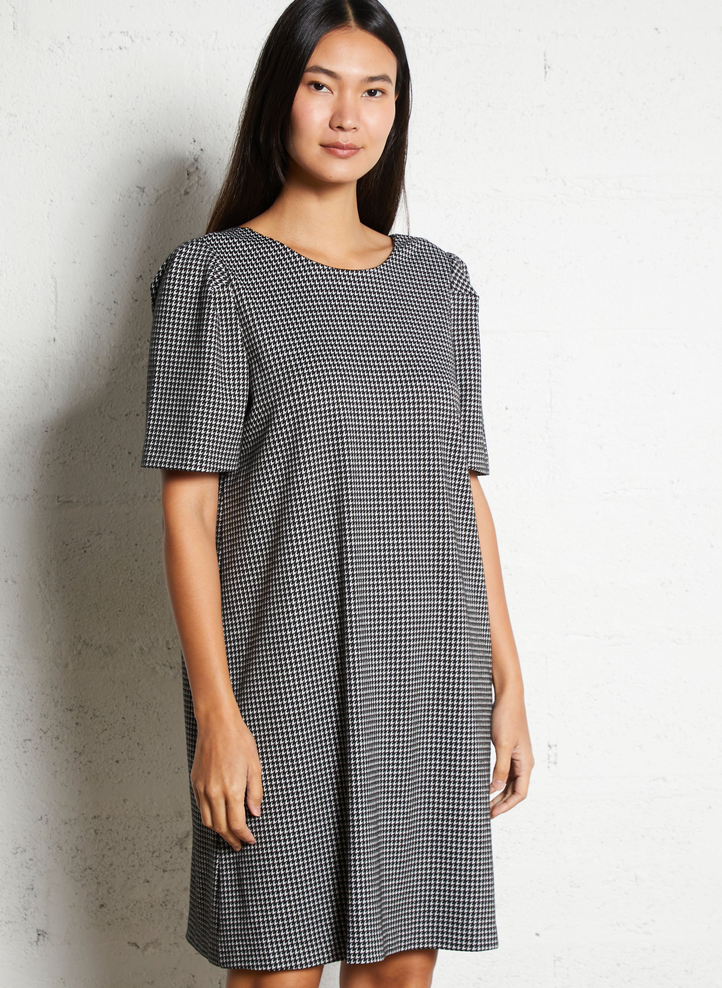 Korte jurk met V-hals IKKS Black