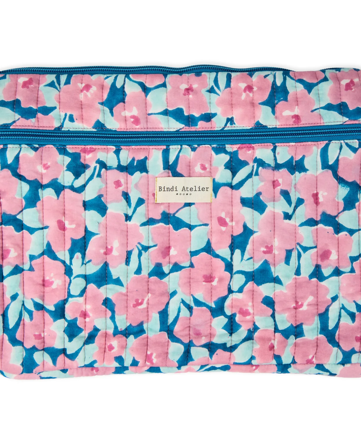 Posy printed computer sleeve BINDI ATELIER Blue