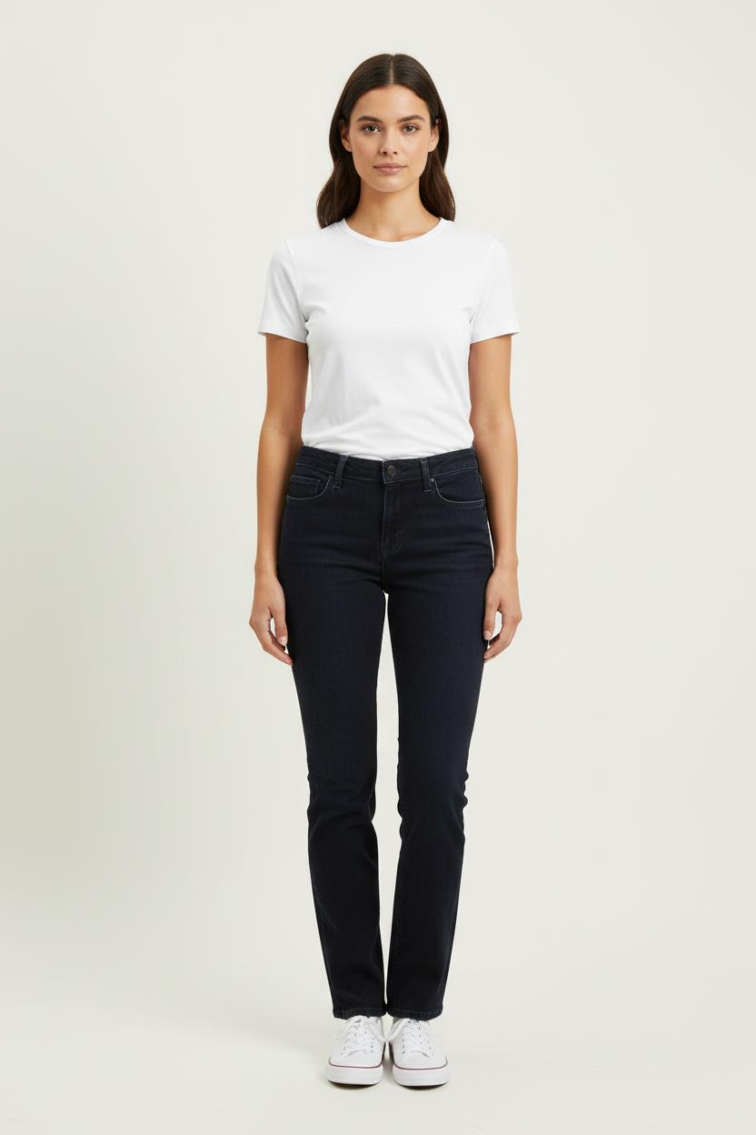 Cropped slim jeans with studs COMPTOIR DES COTONNIERS - Seconde main Blue