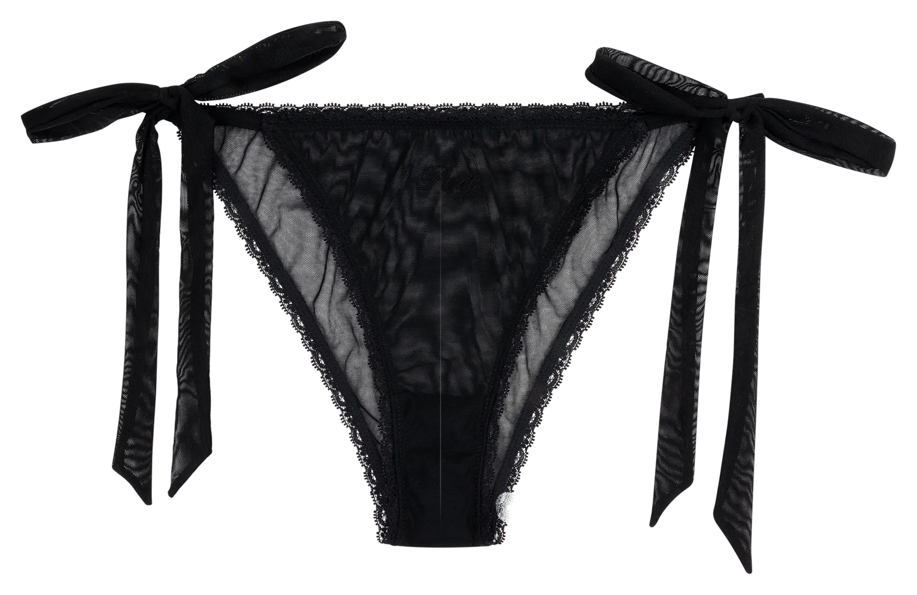 Culotte unie à nœuds LOVE STORIES Noir