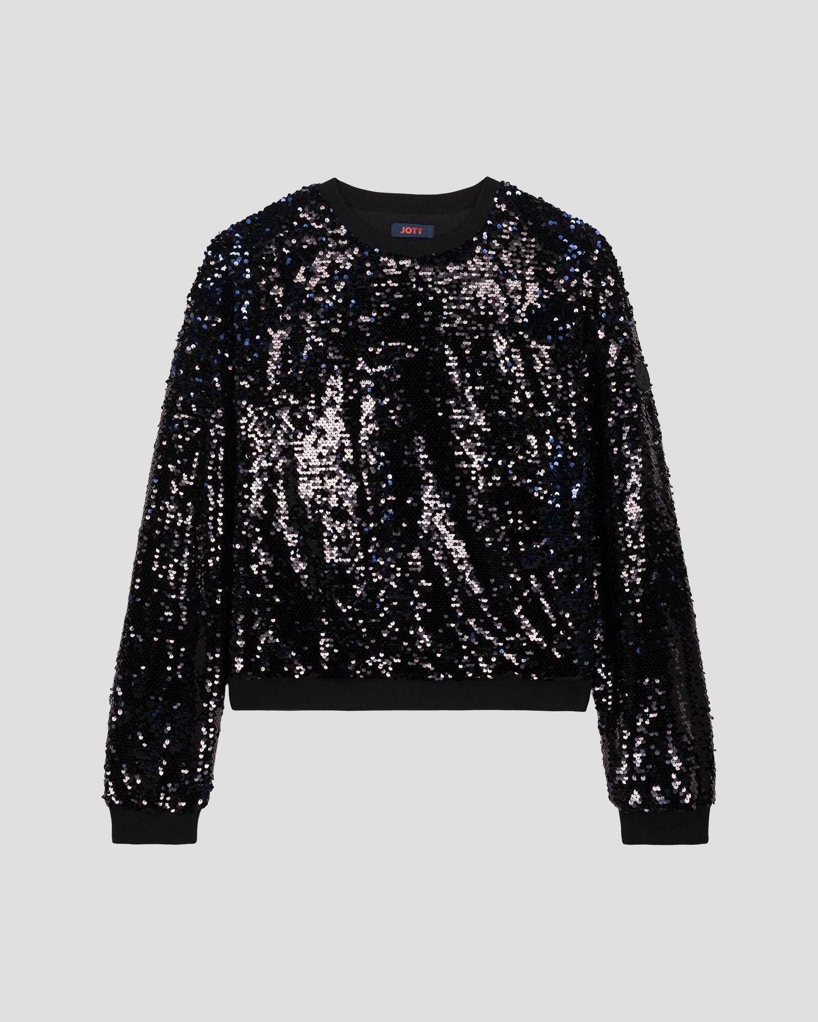 Black/Blue Sequin Sweatshirt JOTT Black