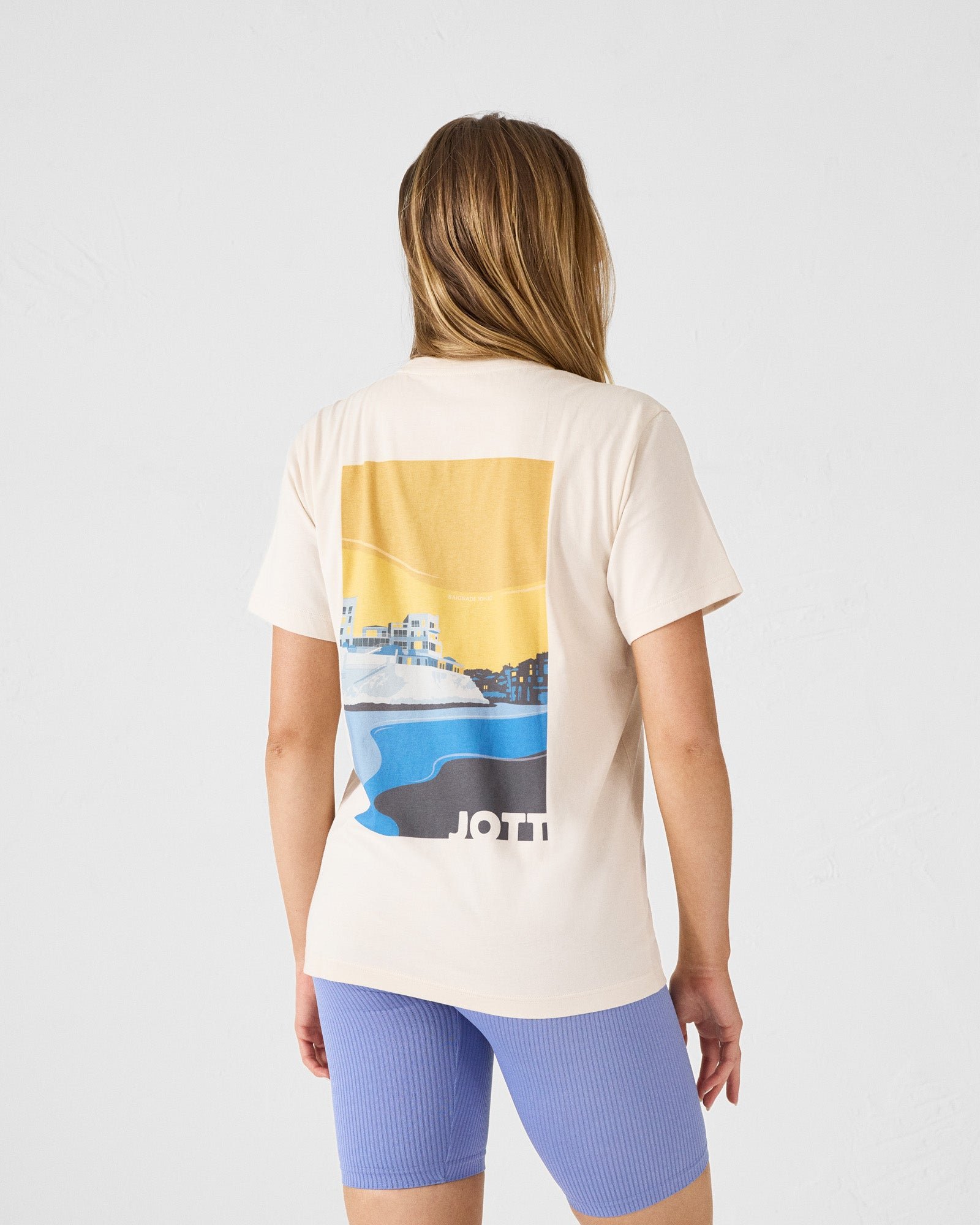 Round neck cotton T-shirt JOTT White