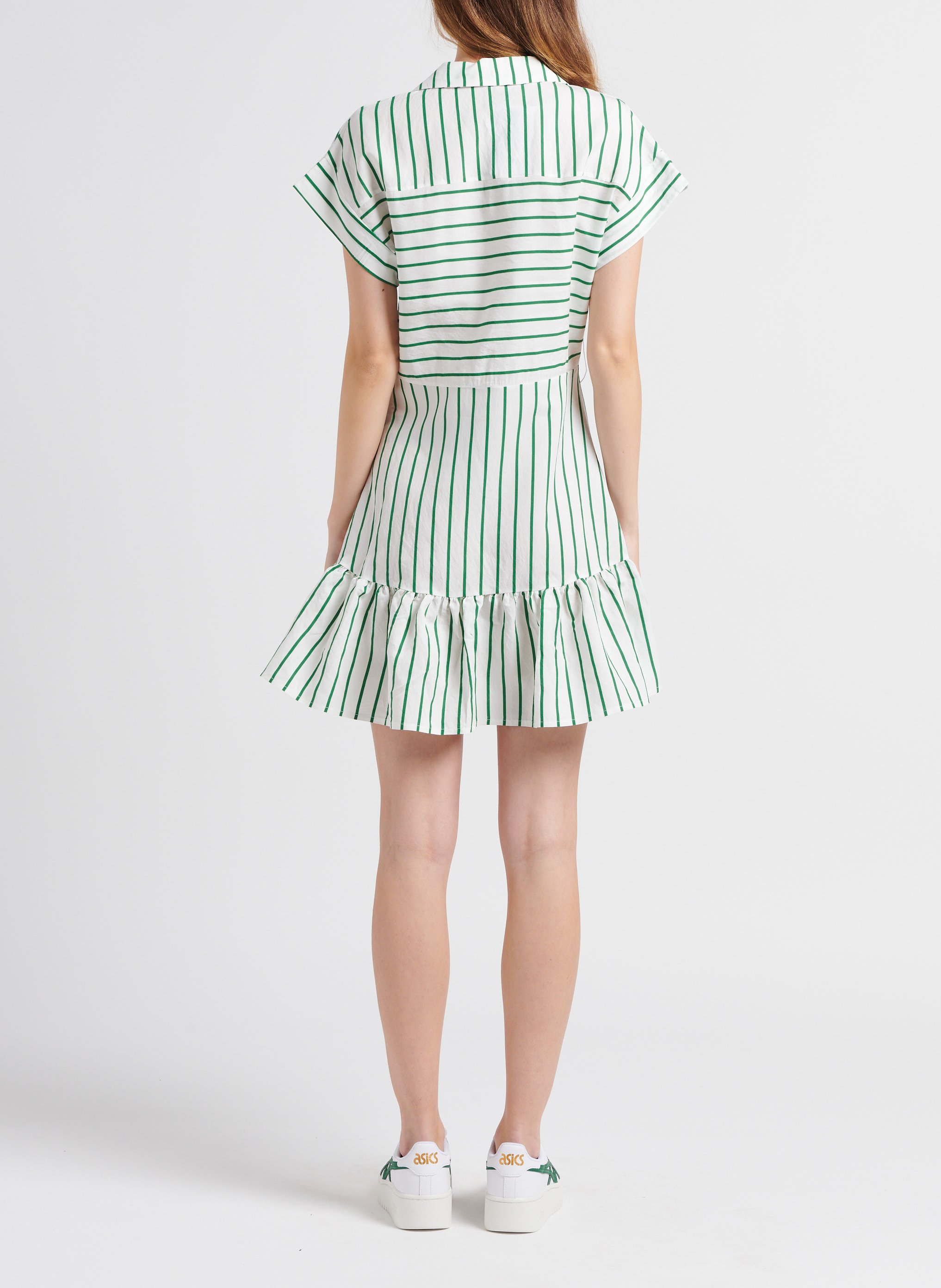 Short dress with tailored collar INDEE Stripes