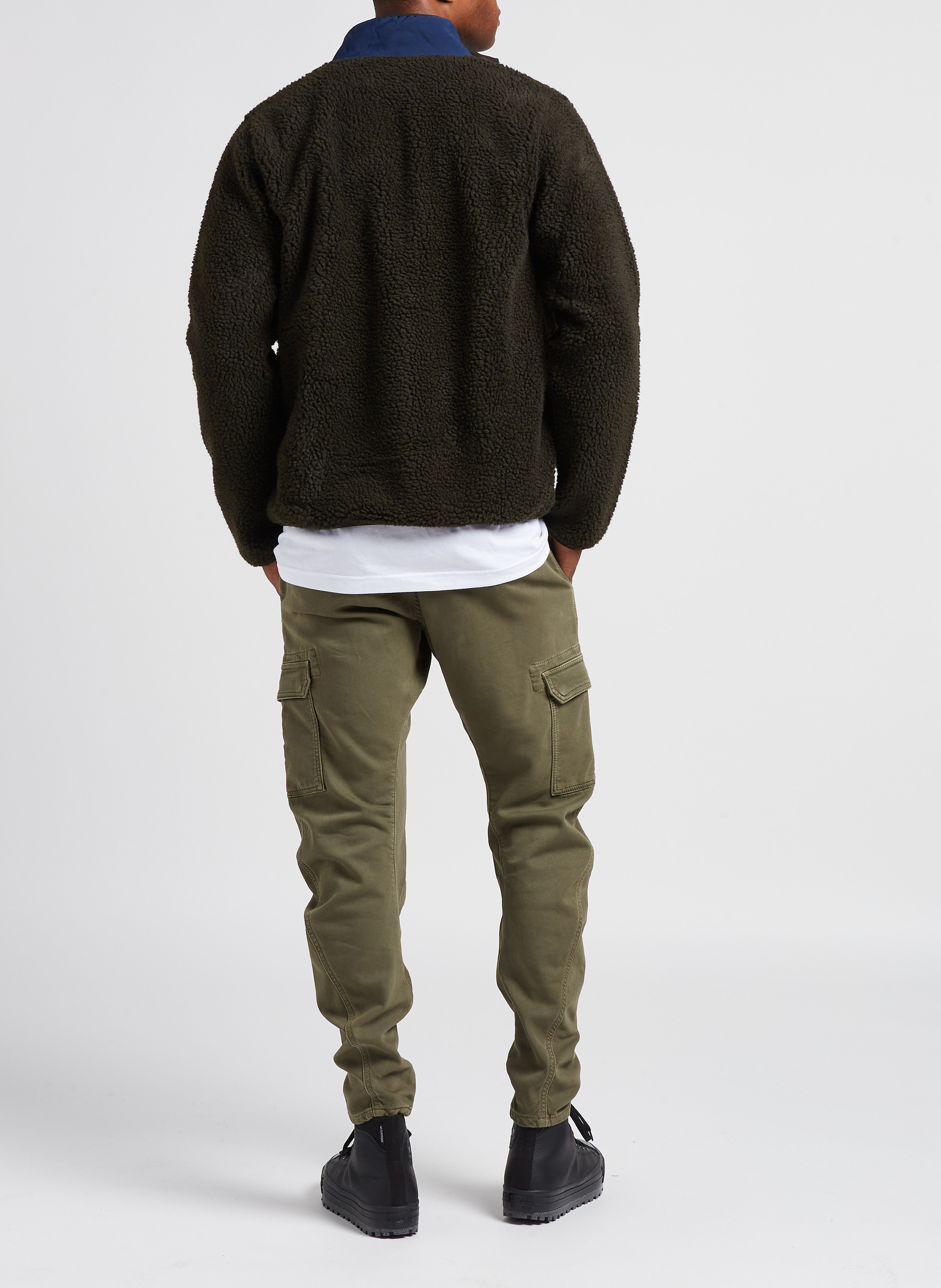 Cotton multi-pocket trousers LE TEMPS DES CERISES Green