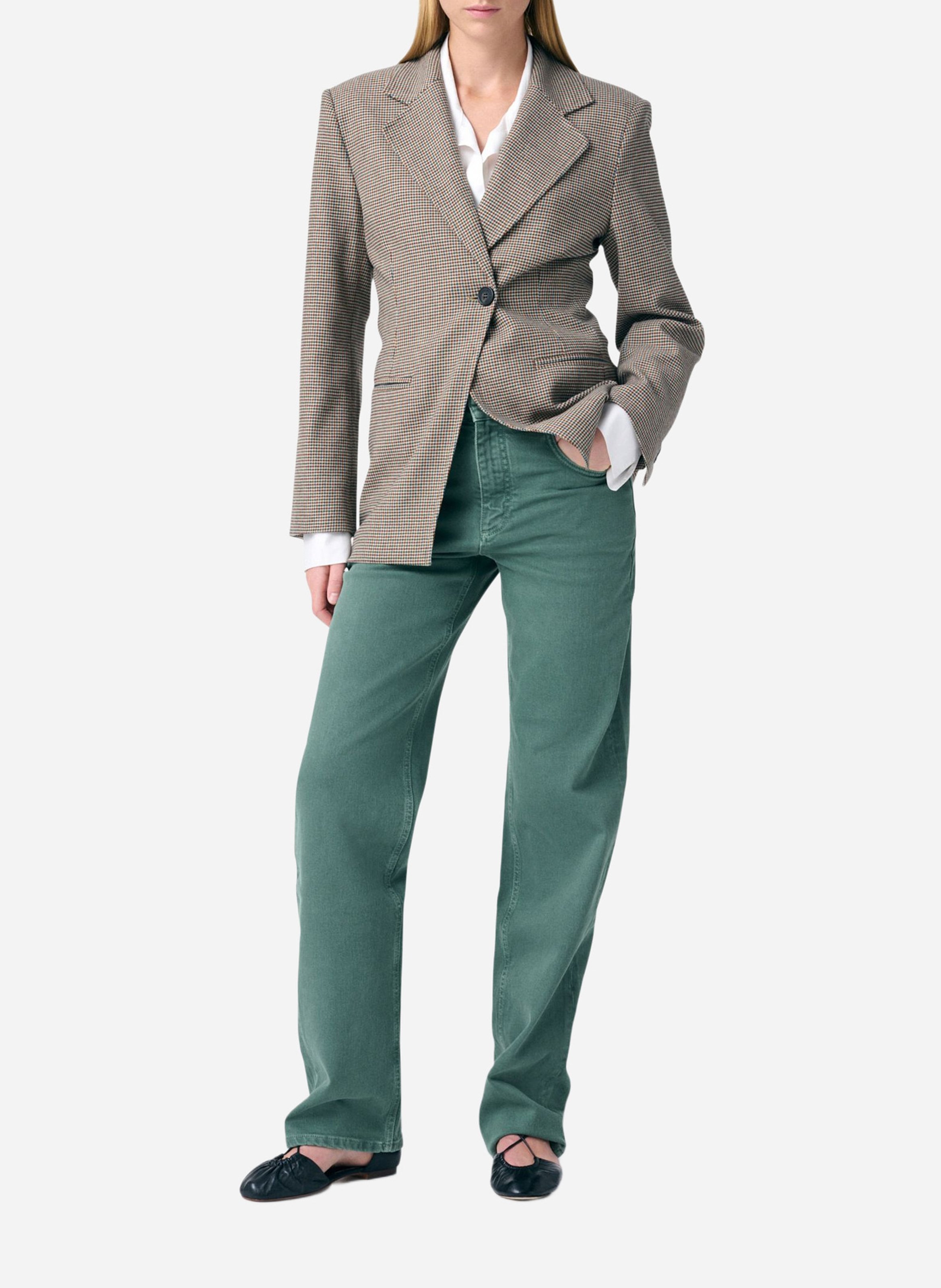 Veste tailleur droite à motif VANESSA BRUNO Multicolore