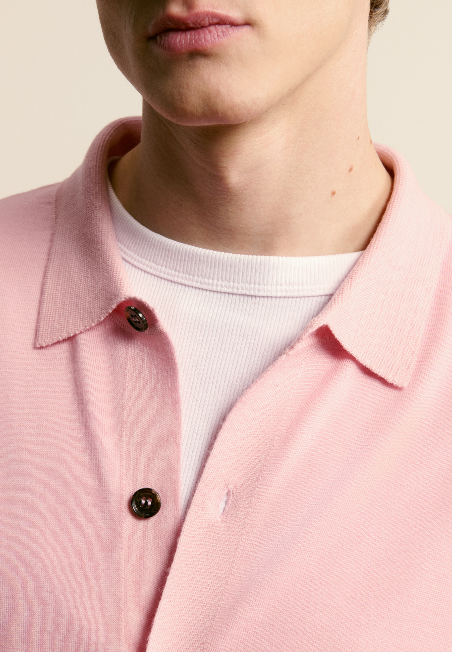 Merino wool shirt MAISON MONTAGUT Pink