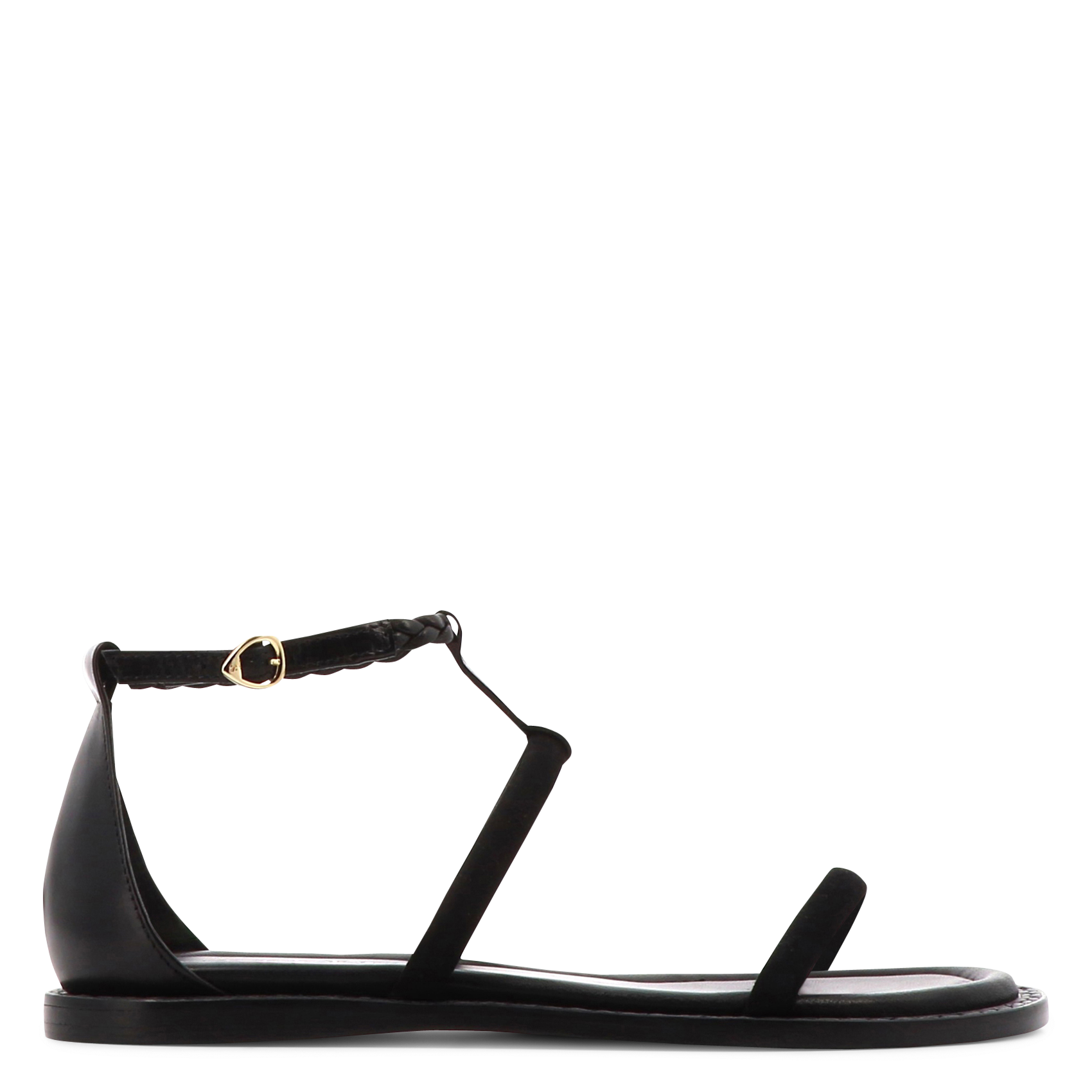 Sandales plates à brides en cuir SOCQUE PARIS