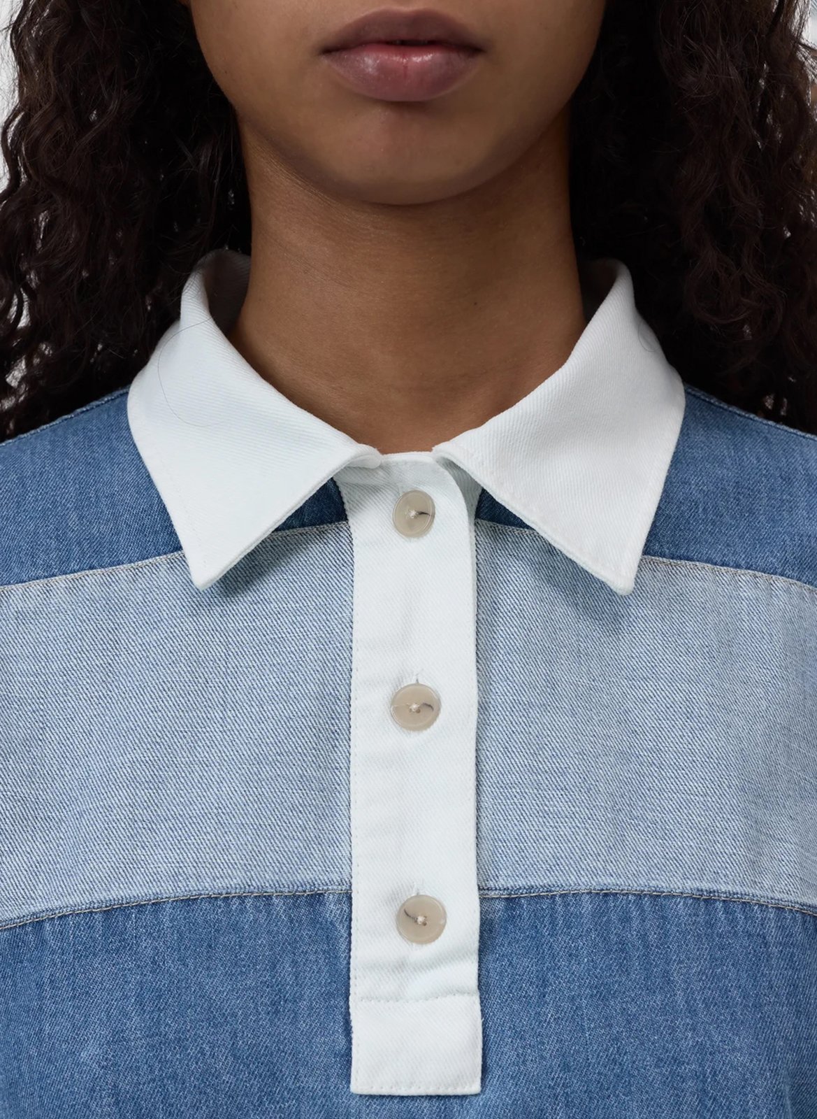 Eastham long-sleeved polo shirt CLOSED Blue