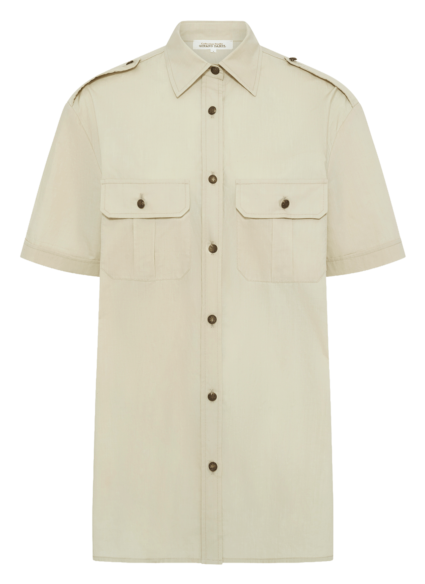 Baumwollhemd mit klassischem Kragen GERARD DAREL Grun