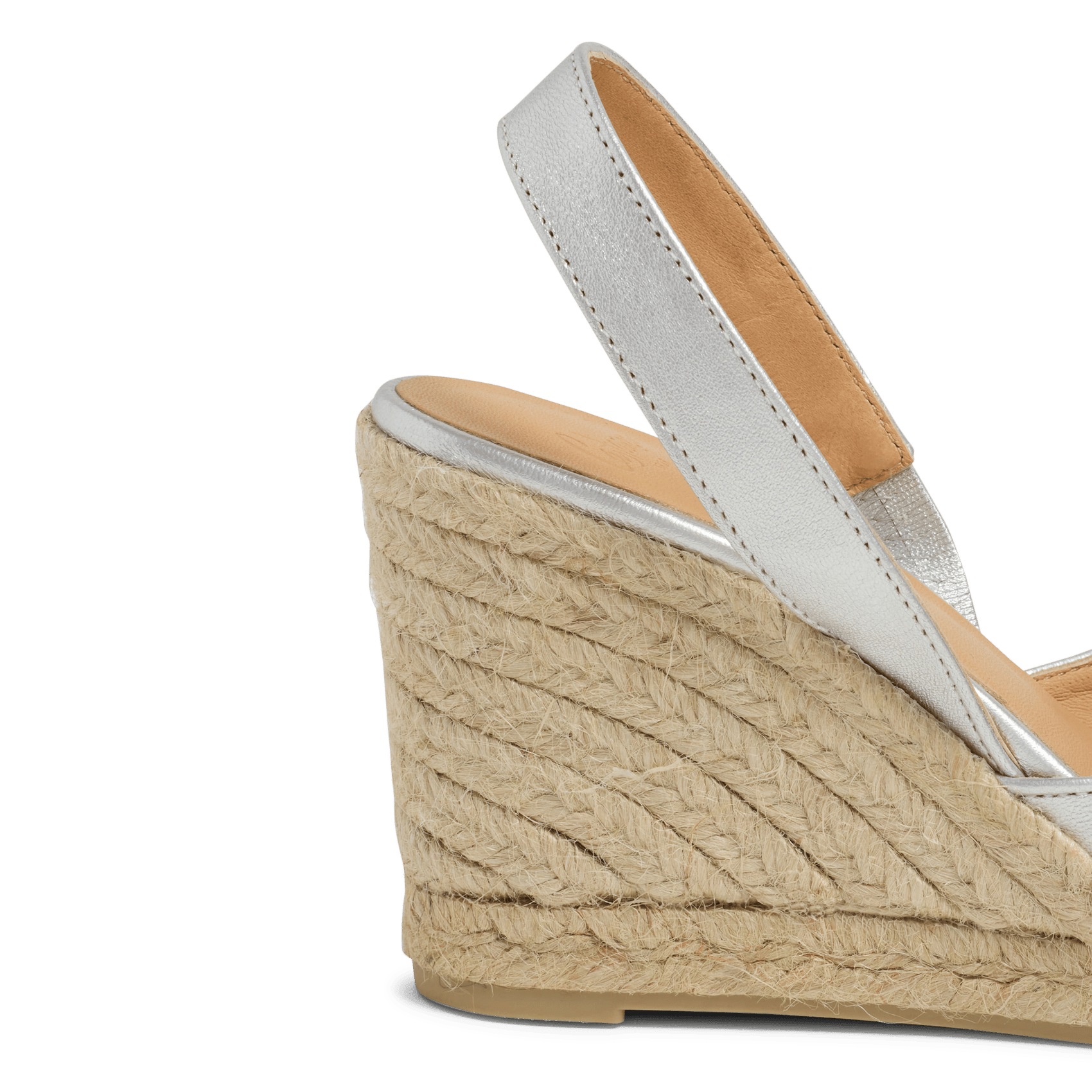 Heeled leather sandals CASTANER Golden