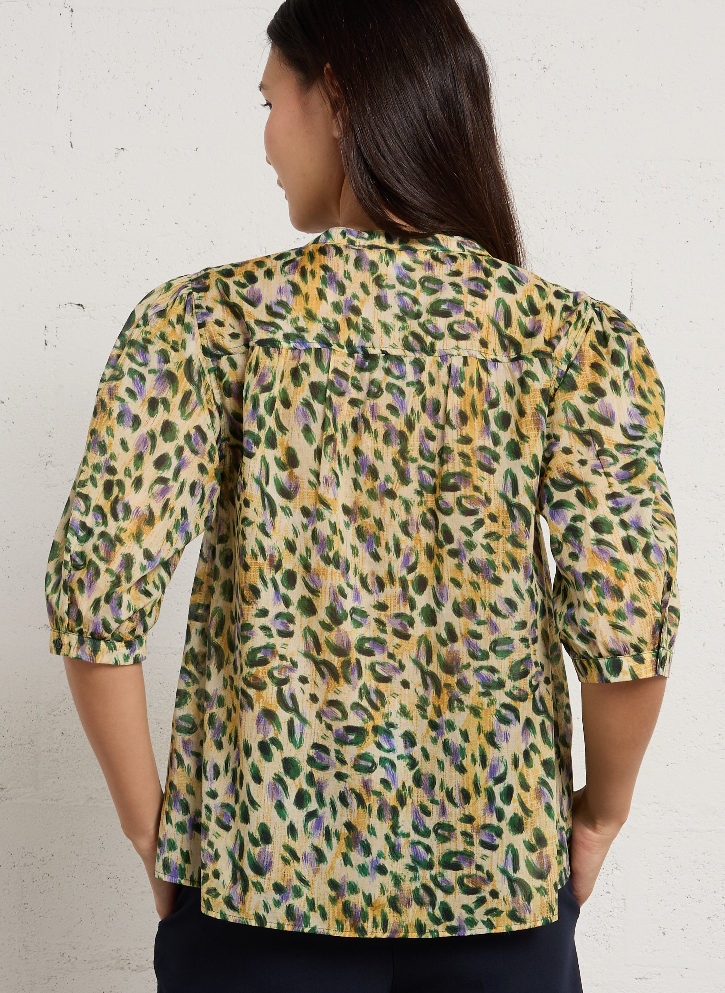 Chemise ample en coton SUD EXPRESS Vert