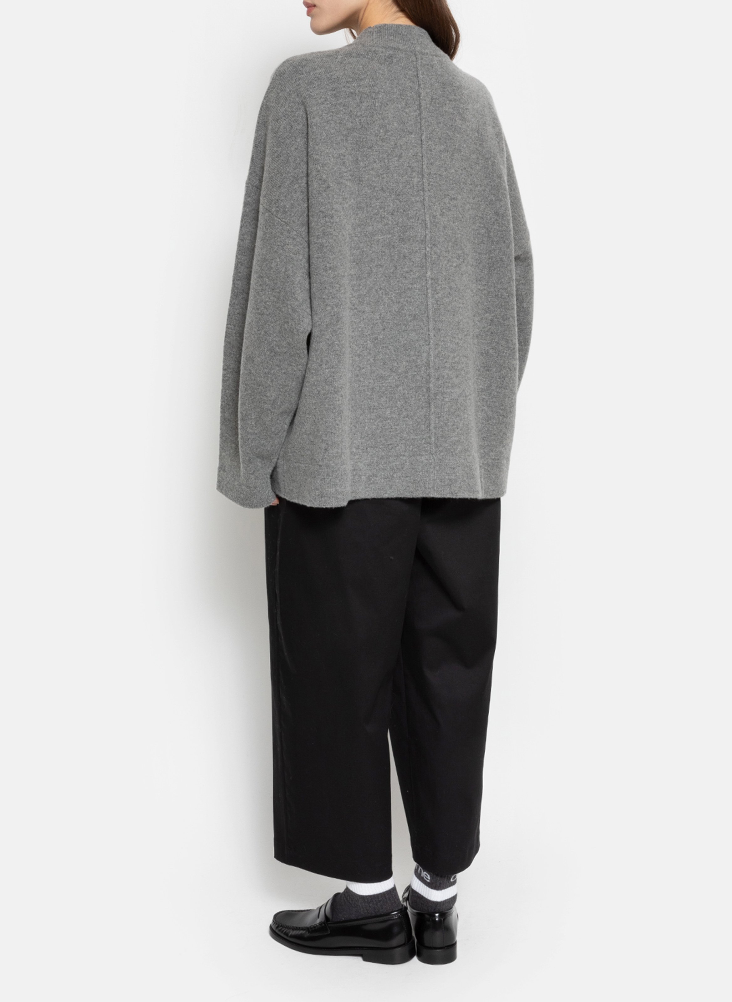Straight V-neck wool vest AME ANTWERP Grey