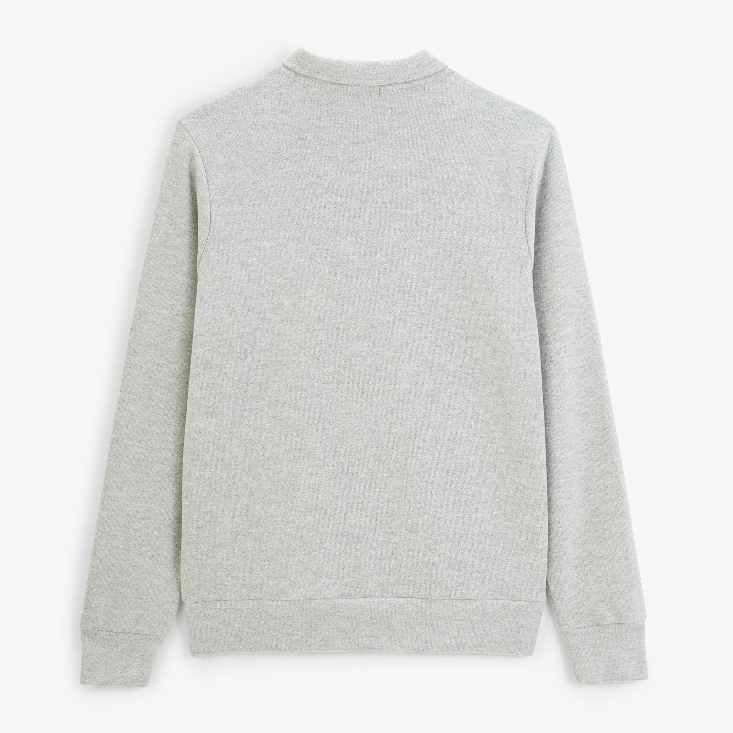 Zip-up sweatshirt with shirt collar SERGE BLANCO Grey