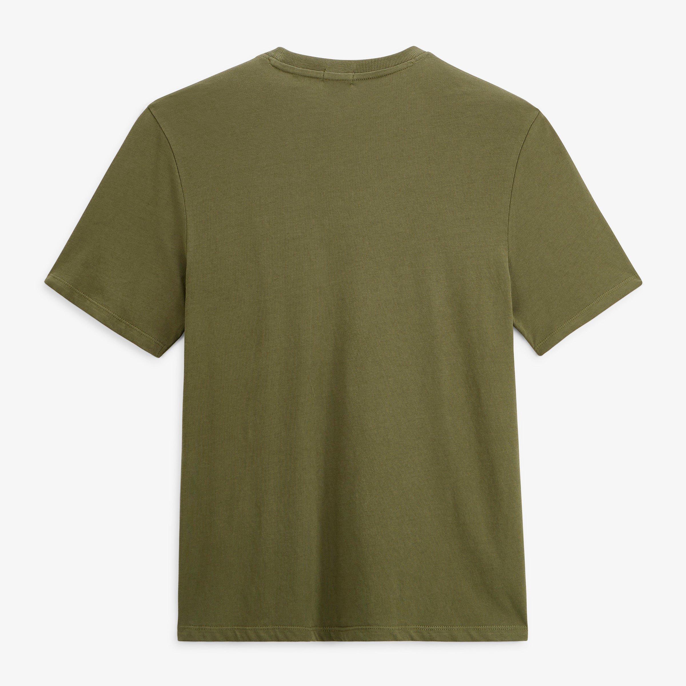 Short-sleeved round neck t-shirt Theo in thyme green SERGE BLANCO Green