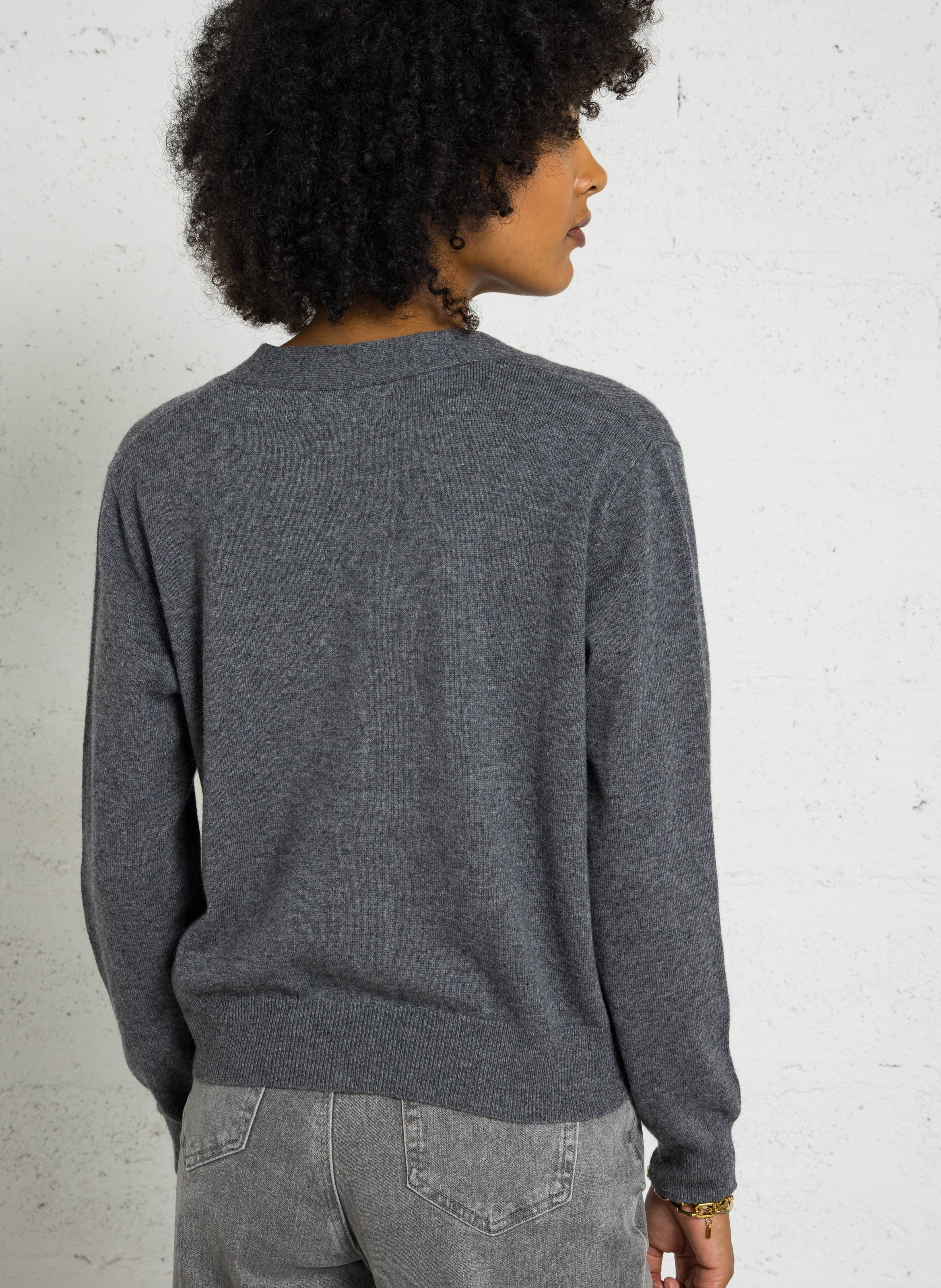 Oversize Weste mit Taschen NICE THINGS Grau