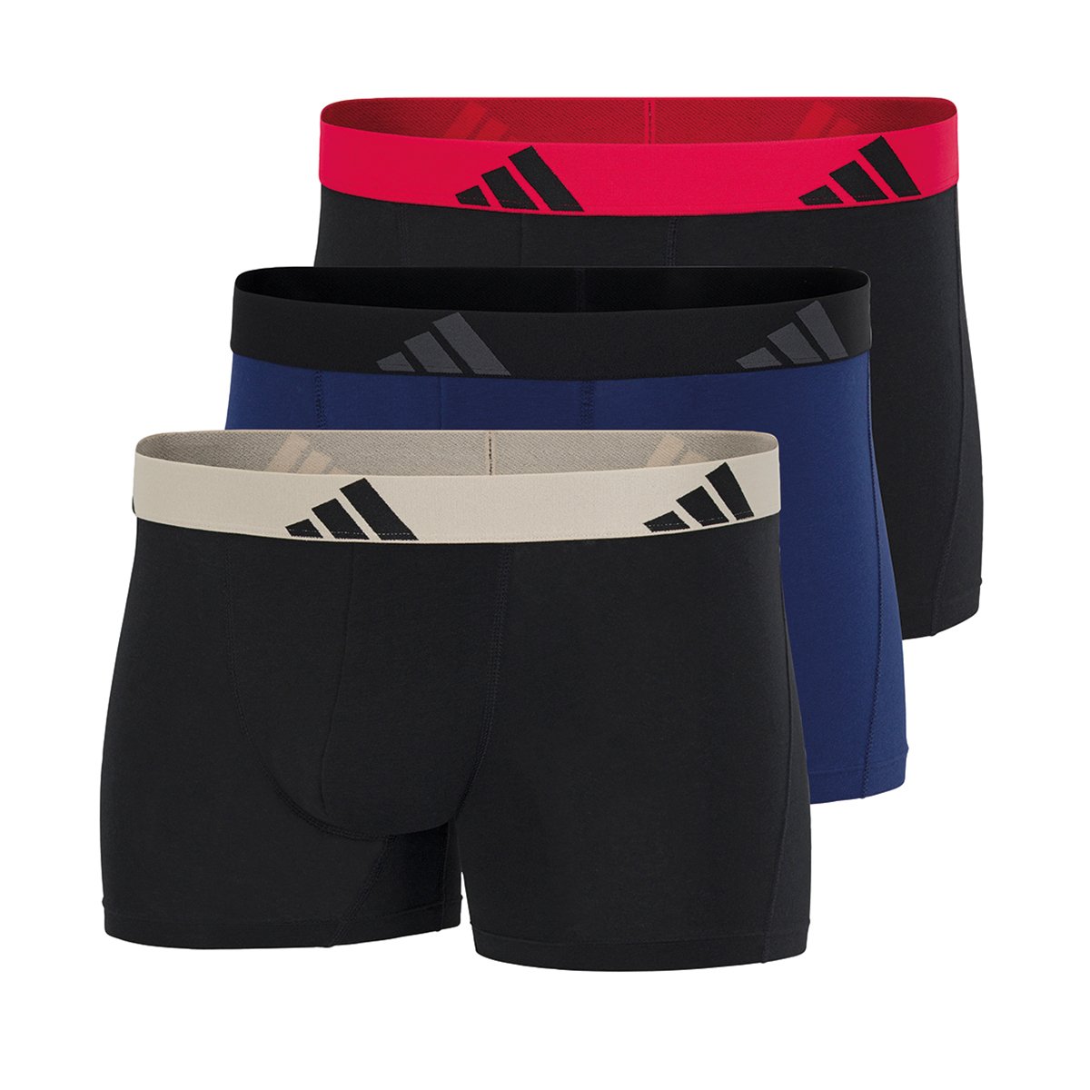 Pack of three boxer shorts ADIDAS UNDERWEAR Black
