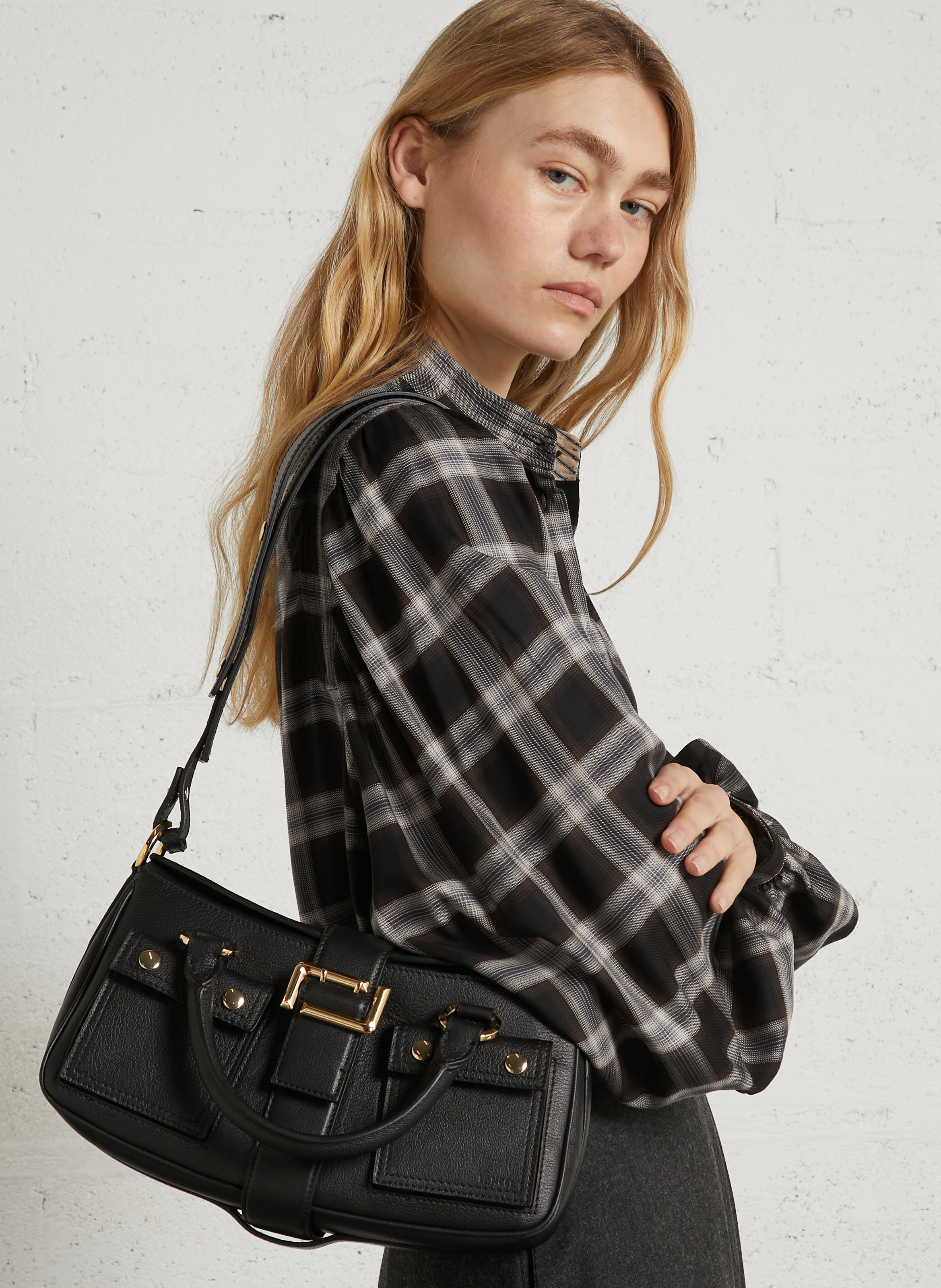 Leren handtas LANCEL Zwart