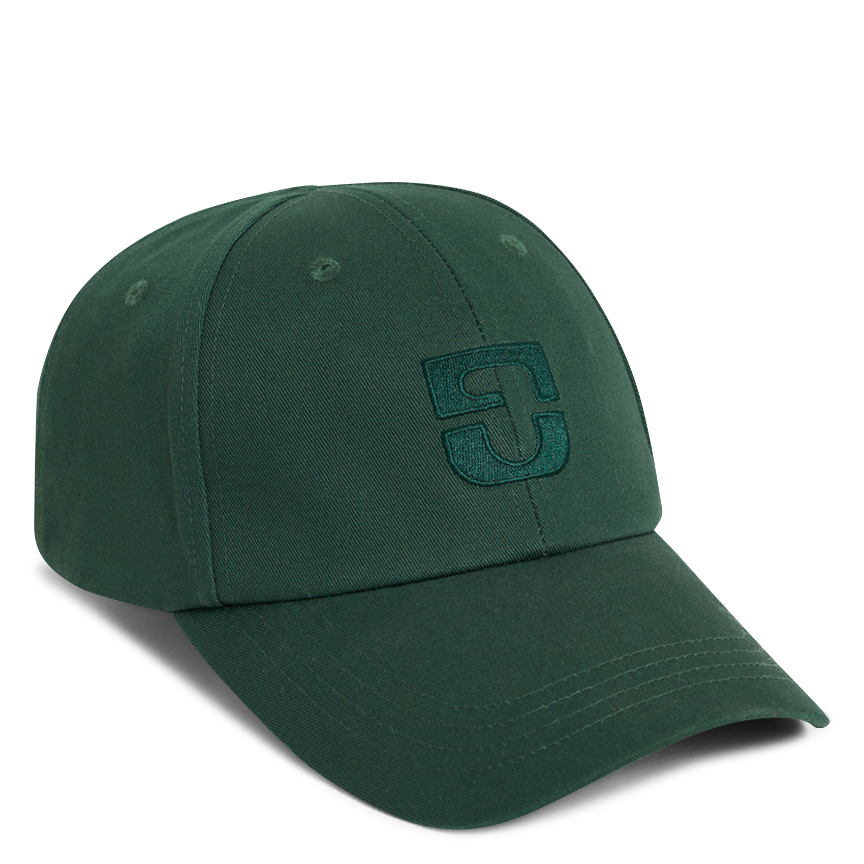 Embroidered cotton baseball cap GERARD DAREL Green