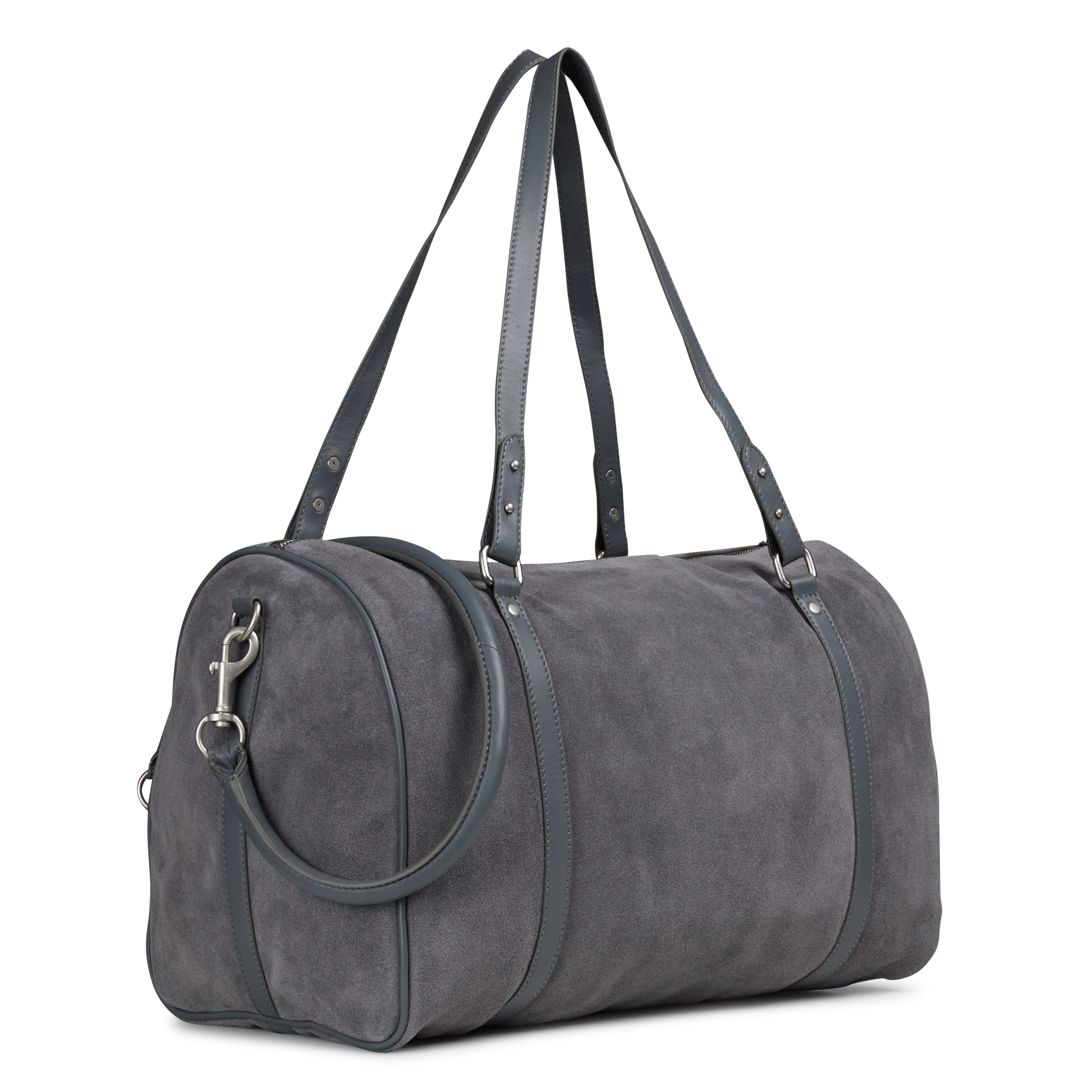 Sac porté épaule zippé en cuir IKKS Bleu