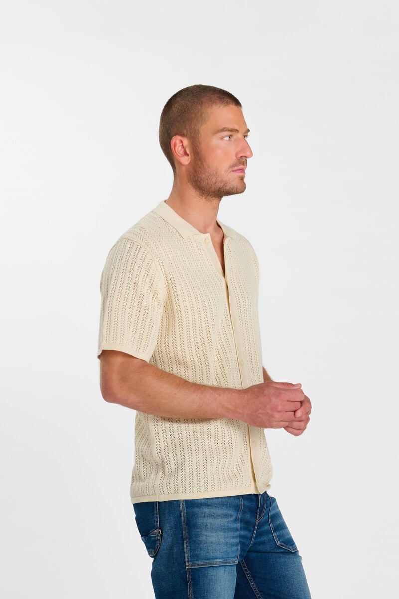 Chemise boutonnée LE TEMPS DES CERISES Beige