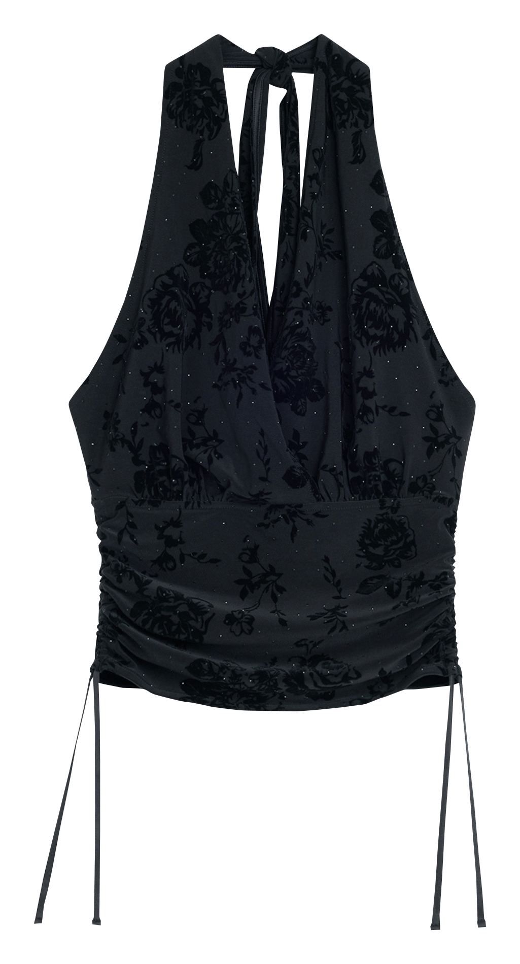 Mouwloze top van jacquardstof DESIGUAL Zwart