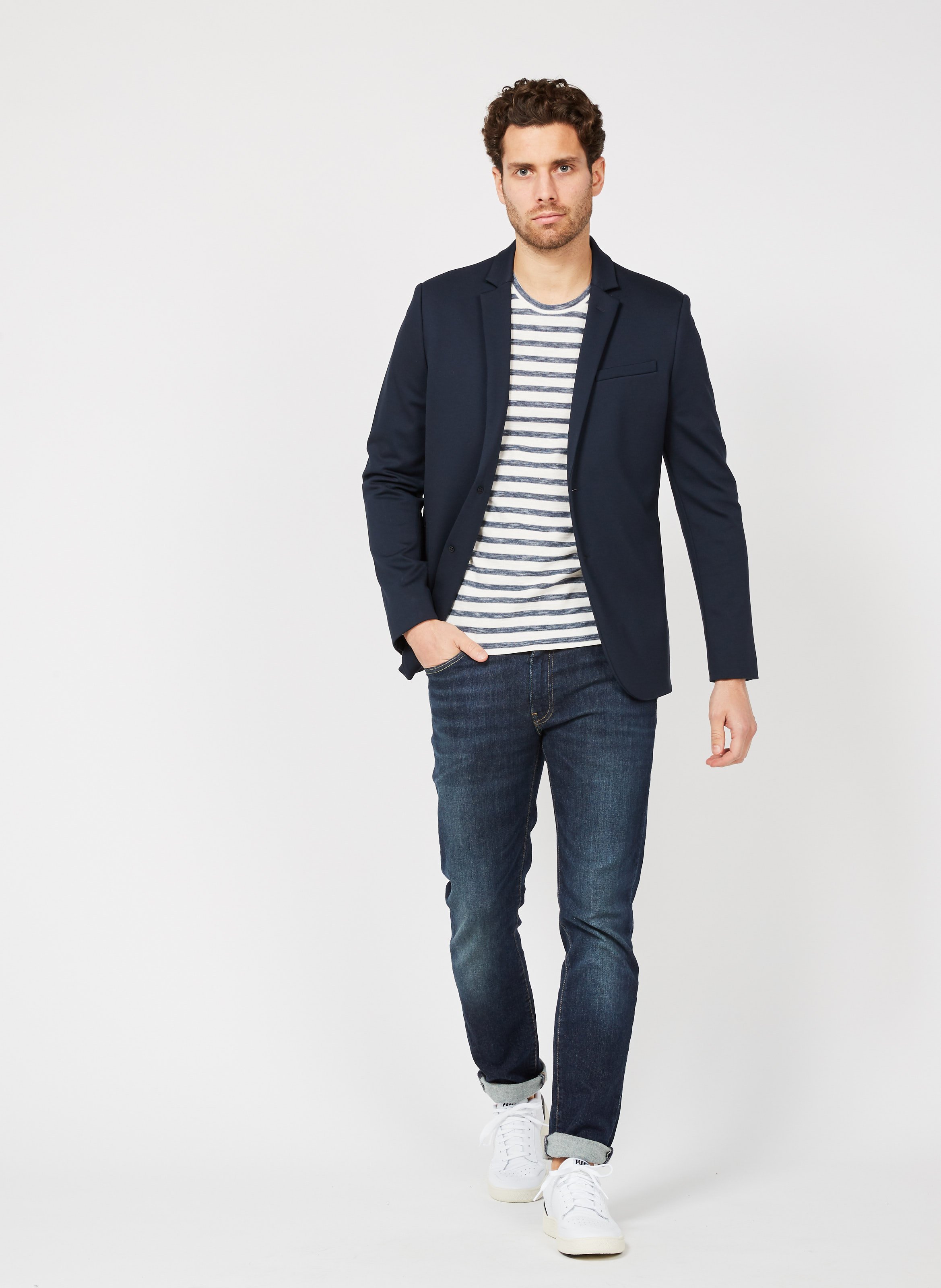 Jacke mit Reverskragen, Regular Fit IKKS Blau