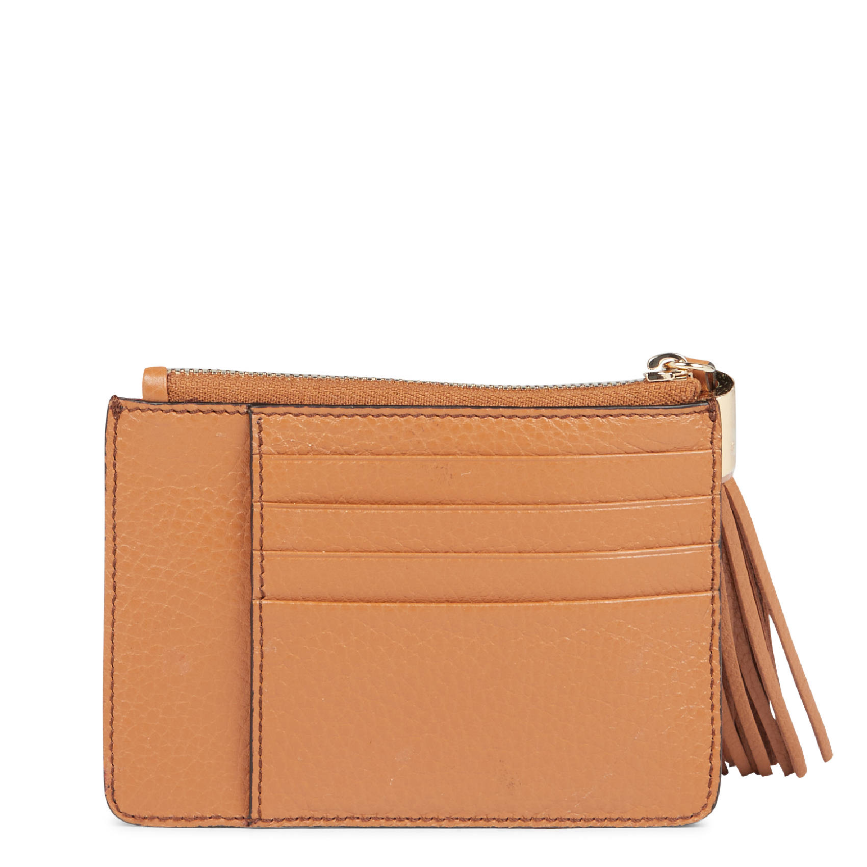 Porte-carte en cuir Beige