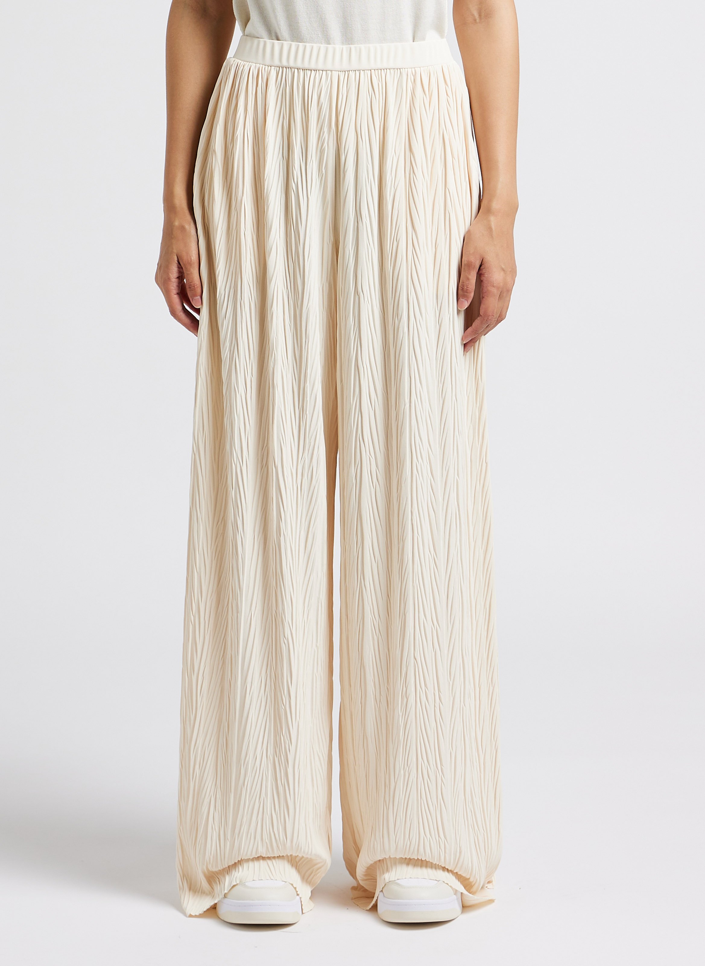 【関税込み】MM by Max Mara トープ Curve ラウンジパンツ MAX MARA WEEK END LINE チノパン 40(M位) 茶