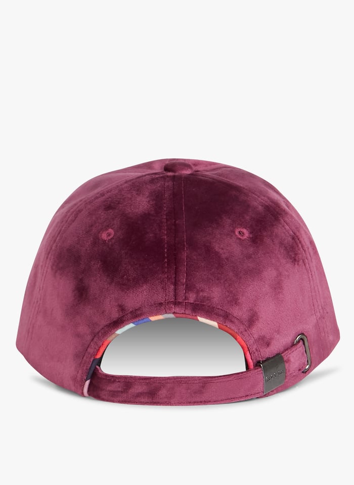 Pink velvet baseball cap hotsell
