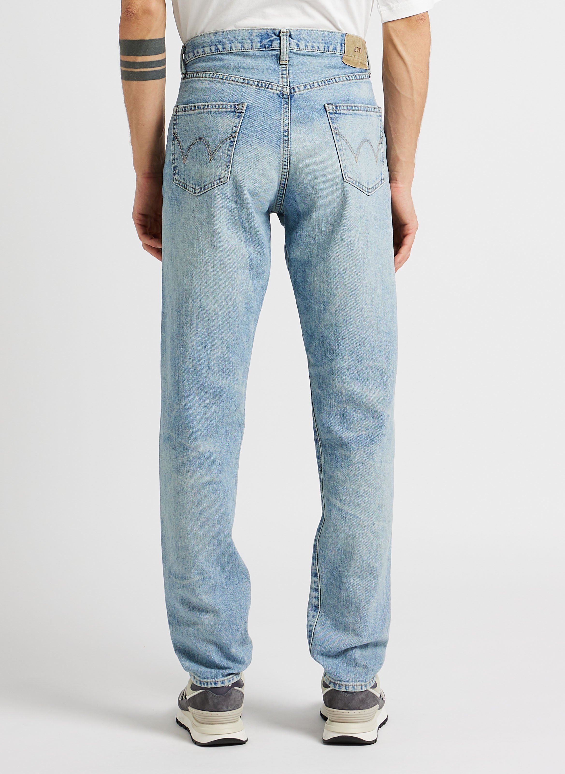 Tapered cotton jeans EDWIN Blue