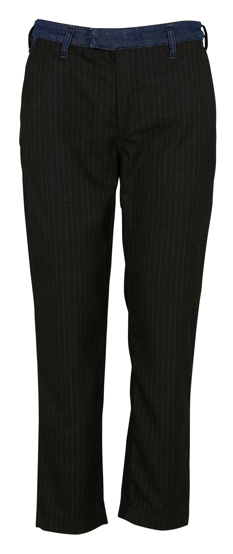 Pantalon droit rayé PLEASE Noir