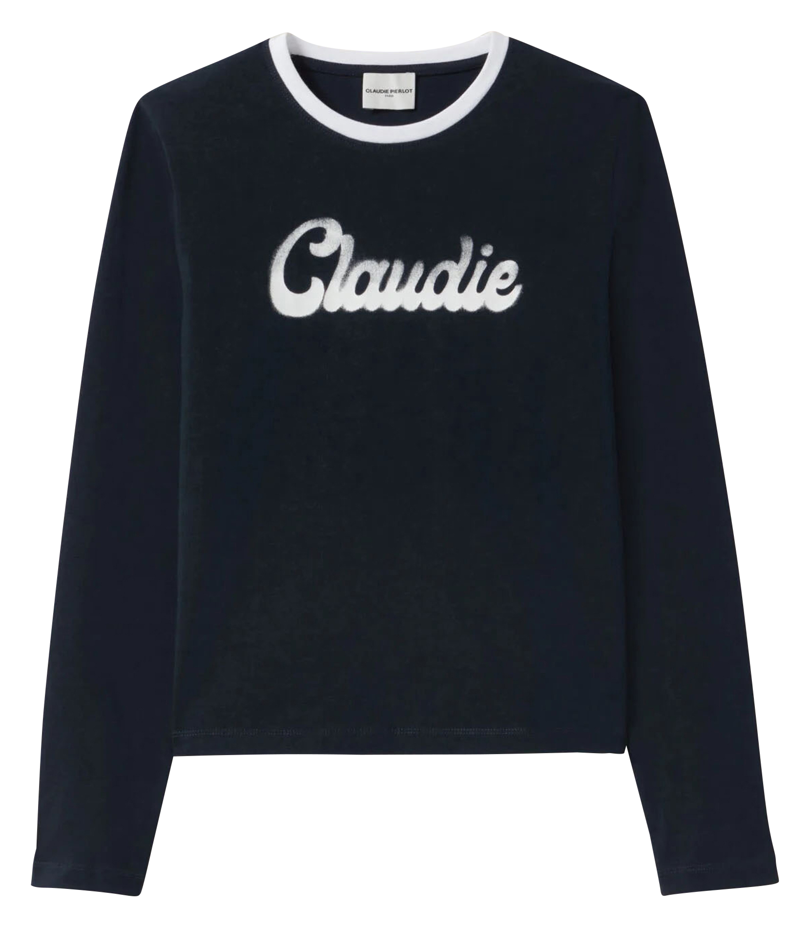 Tee-shirt manches longues en coton CLAUDIE PIERLOT Bleu