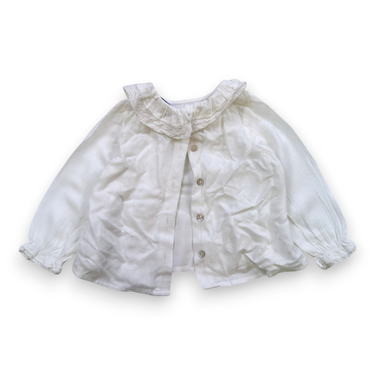 White baby blouse - 6 months TARTINE ET CHOCOLAT - seconde-main White
