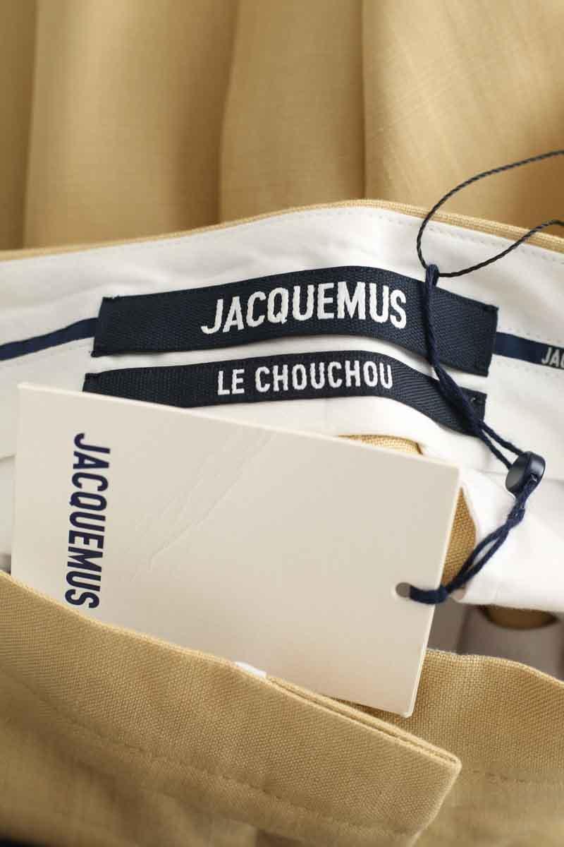 Yellow straight pants JACQUEMUS- Seconde Main Yellow