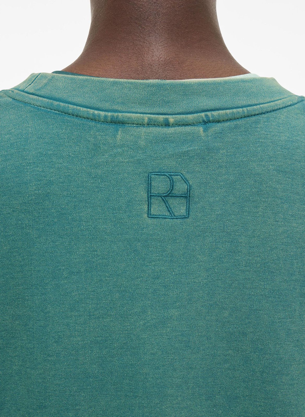 Oversized organic cotton T-shirt ROUGE EDIT Blue