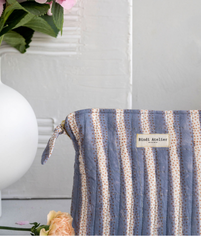 Flat clutch bag BINDI ATELIER Blue