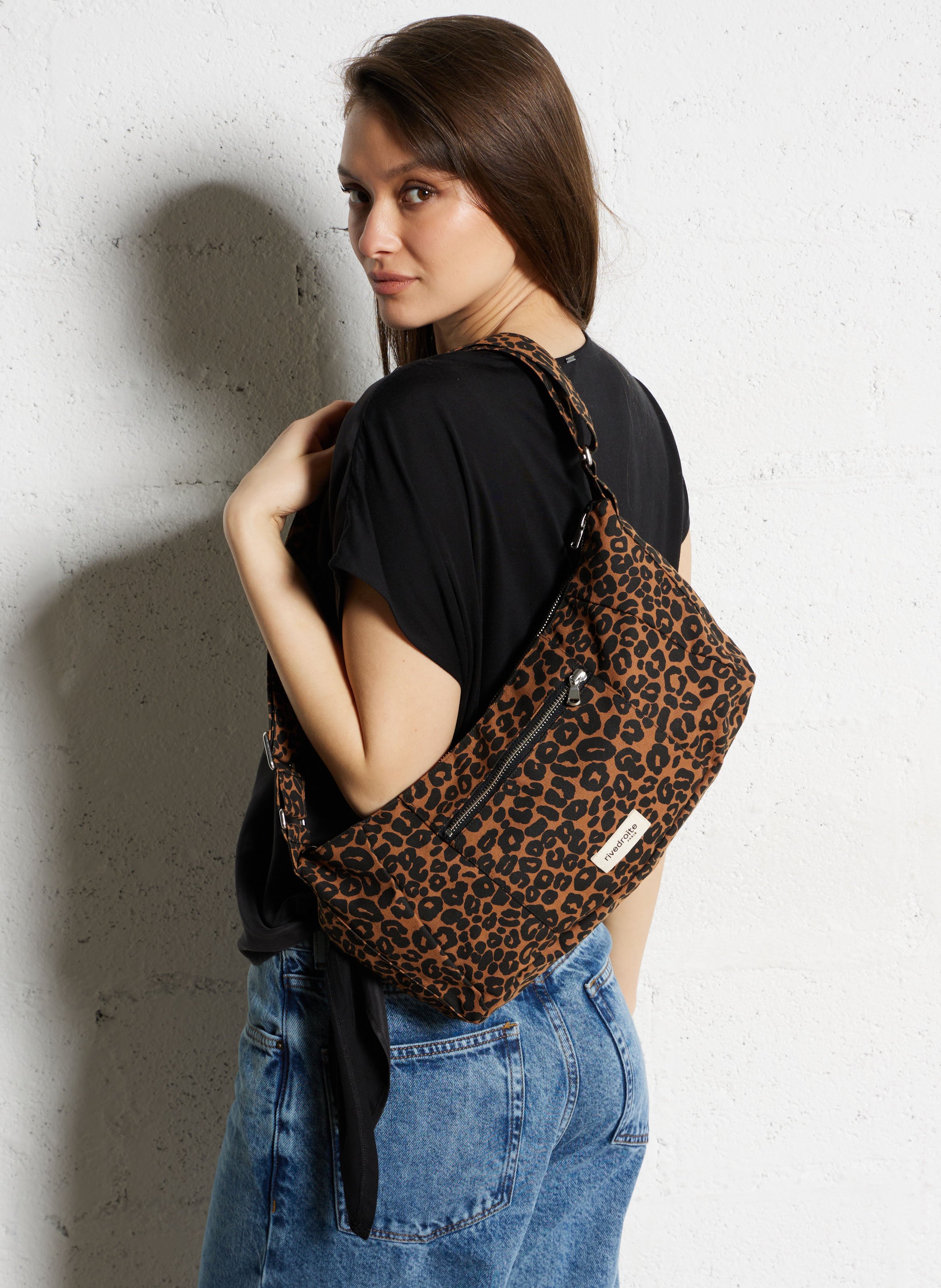 Cotton shoulder bag RIVEDROITE PARIS Brown